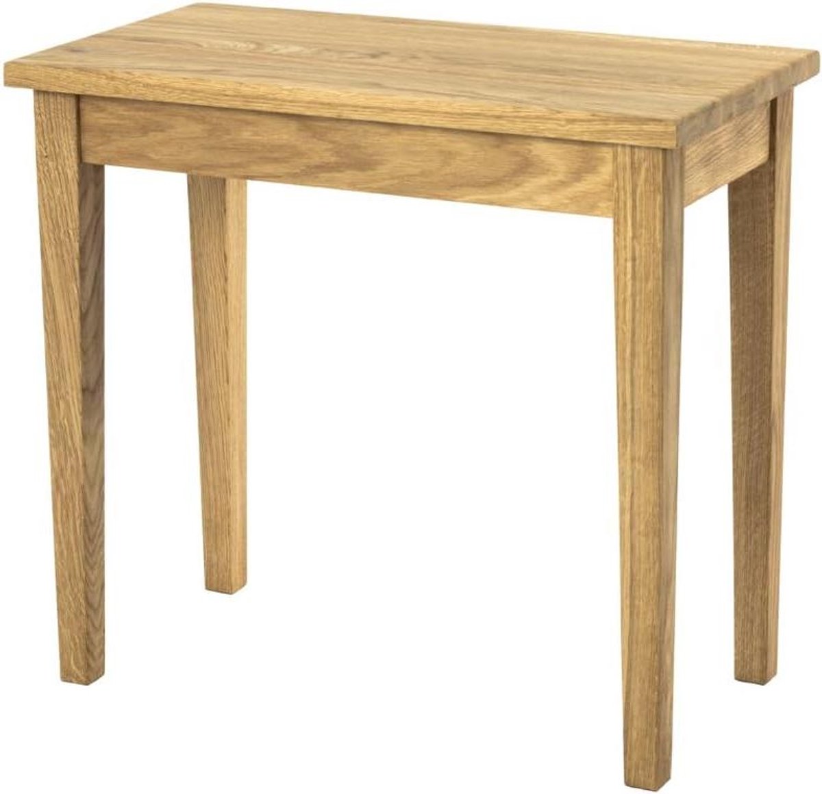 Bijzettafel - Houten Tafel - Woonkamer Decoratie - Massief Eikenhout - 56 x 30 x 52 cm - Naturel