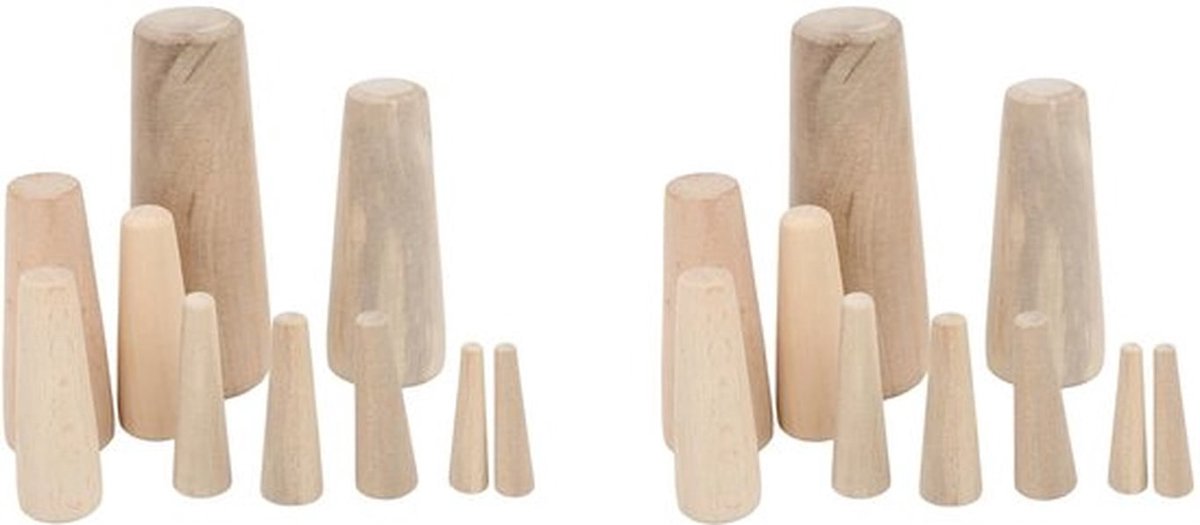 Set van 20 houten plugs van zacht hout, waterdicht en ideaal voor gebruik bij boot en jacht voor duurzame en betrouwbare afdichting