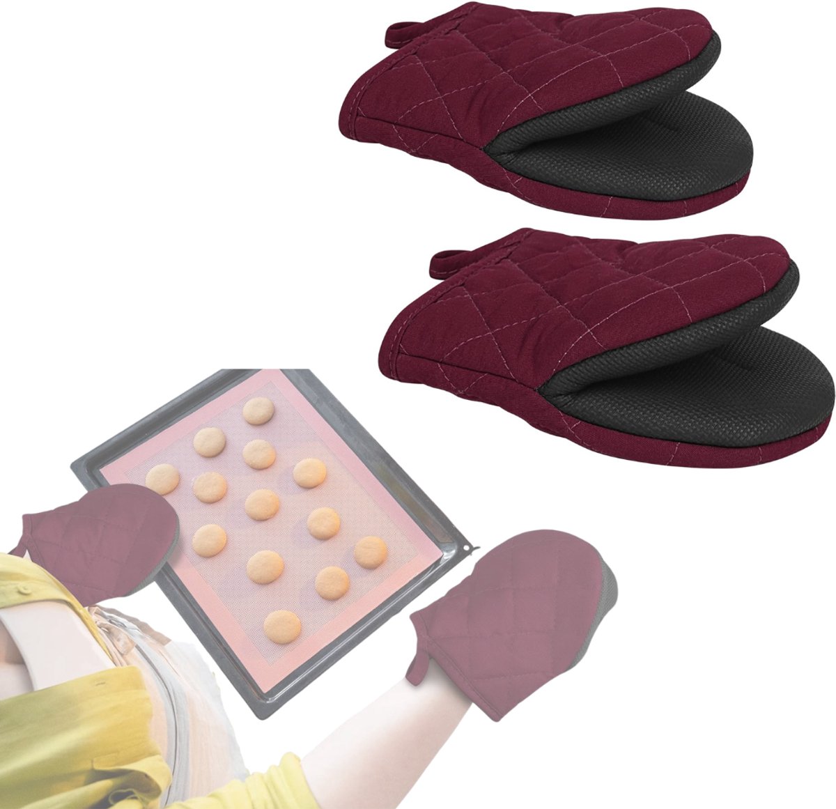 CLGP® Ovenhandschoenen - Hittebestendige Ovenwanten