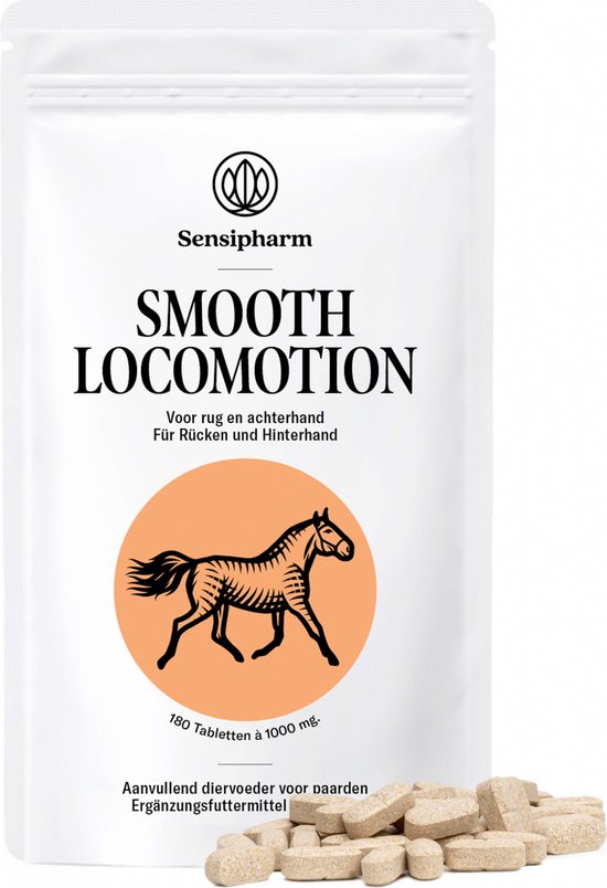 Sensipharm® Smooth Locomotion Paard - Rug, Achterhand & Hoefbevangenheid Supplement - 180 Tabl. Sensipharm® Smooth Locomotion Paard - Rug, Achterhand & Hoefbevangenheid Supplement - 180 Tabl.