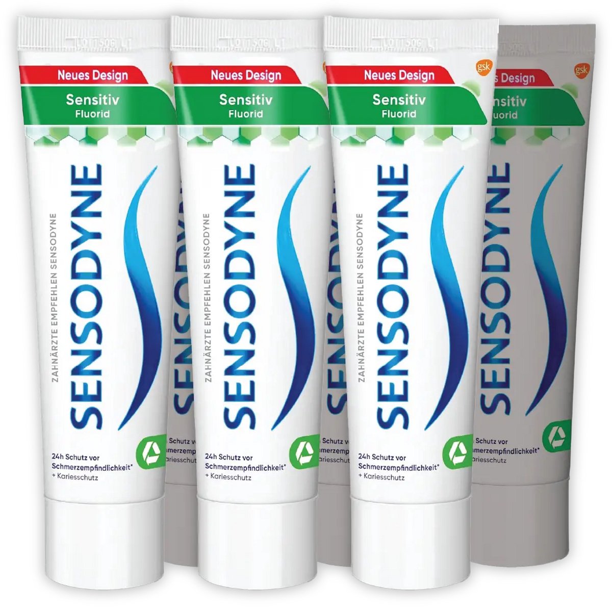 Sensodyne Tandpasta - Sensitive Fluorid - Dagelijkse Tandpasta voor Gevoelige Tanden - 6 x 75 ml
