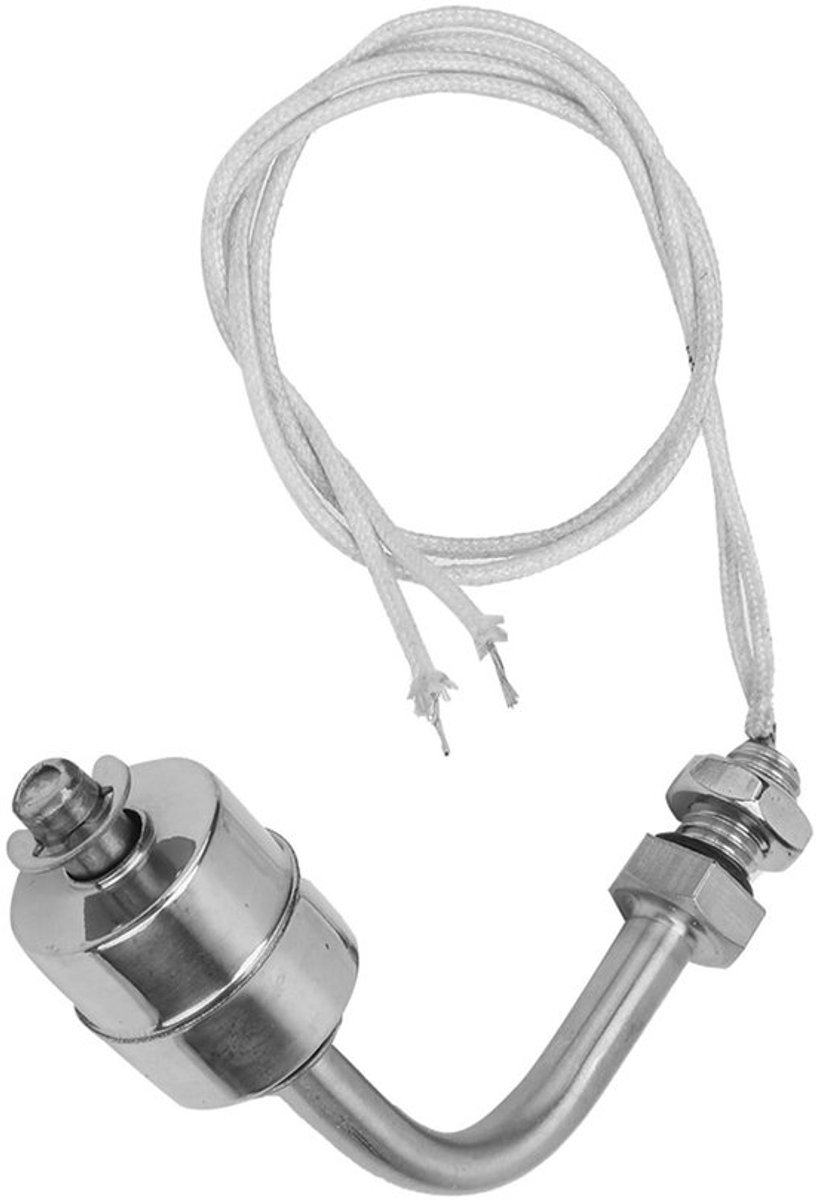 Vlotterschakelaar Vloeistofniveausensor - 304 Roestvrij Staal - 1 Stuks - Temperatuur tot 120 ℃ - Maximaal 5Mpa - Geschikt voor AC/DC 0-220V/200V - Vloeistofsensor