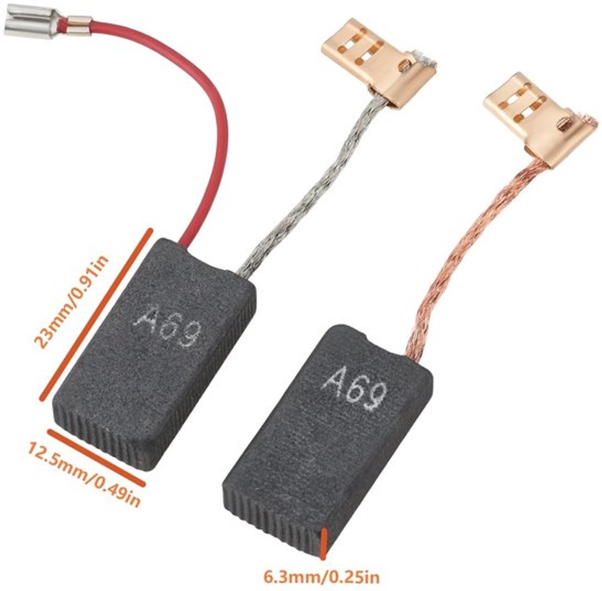 Koolborstels Roterende Hamer 6,3x12,5x23mm - Compatibel met GBH 5-40DE - GSH 5CE - 11264EVS/11241EVS - Consistente Motorprestaties - Motorborstel