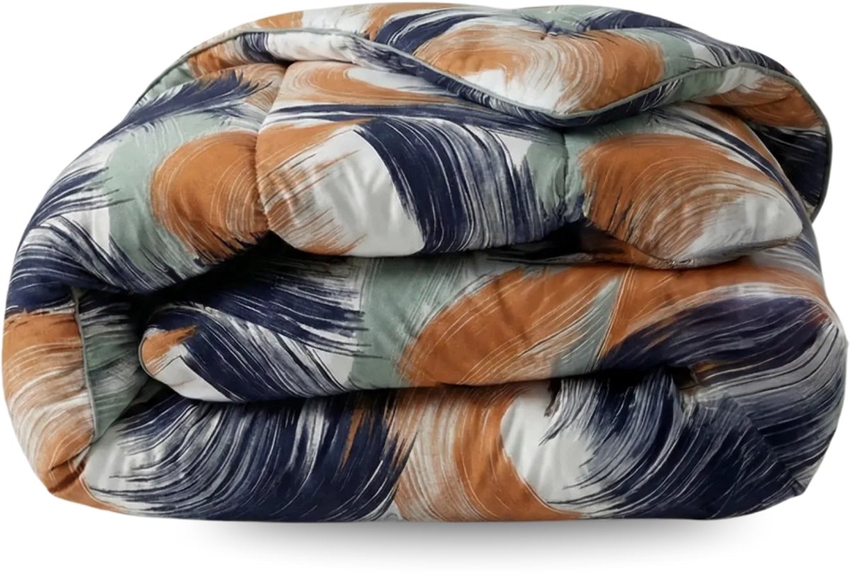 Zelesta Comfort Design Urban Brush 140x200 - Dekbed zonder overtrek - Wasbaar dekbed - Hoesloos dekbed - 2 in 1 Dekbed met vaste overtrek