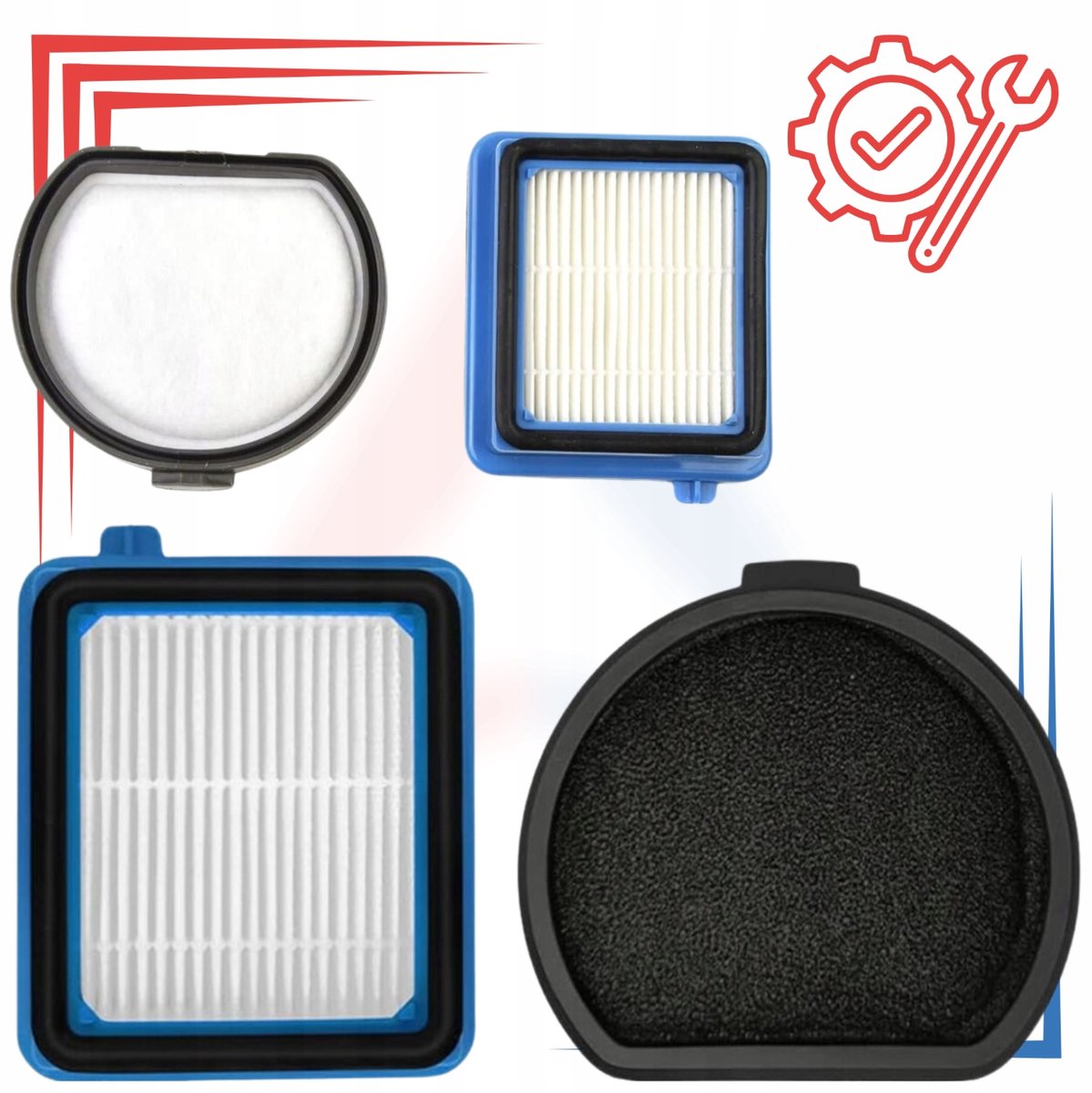 AreoSe - HEPA-filter voor Electrolux AEG HEPA x2 silnika - 4 stuks
