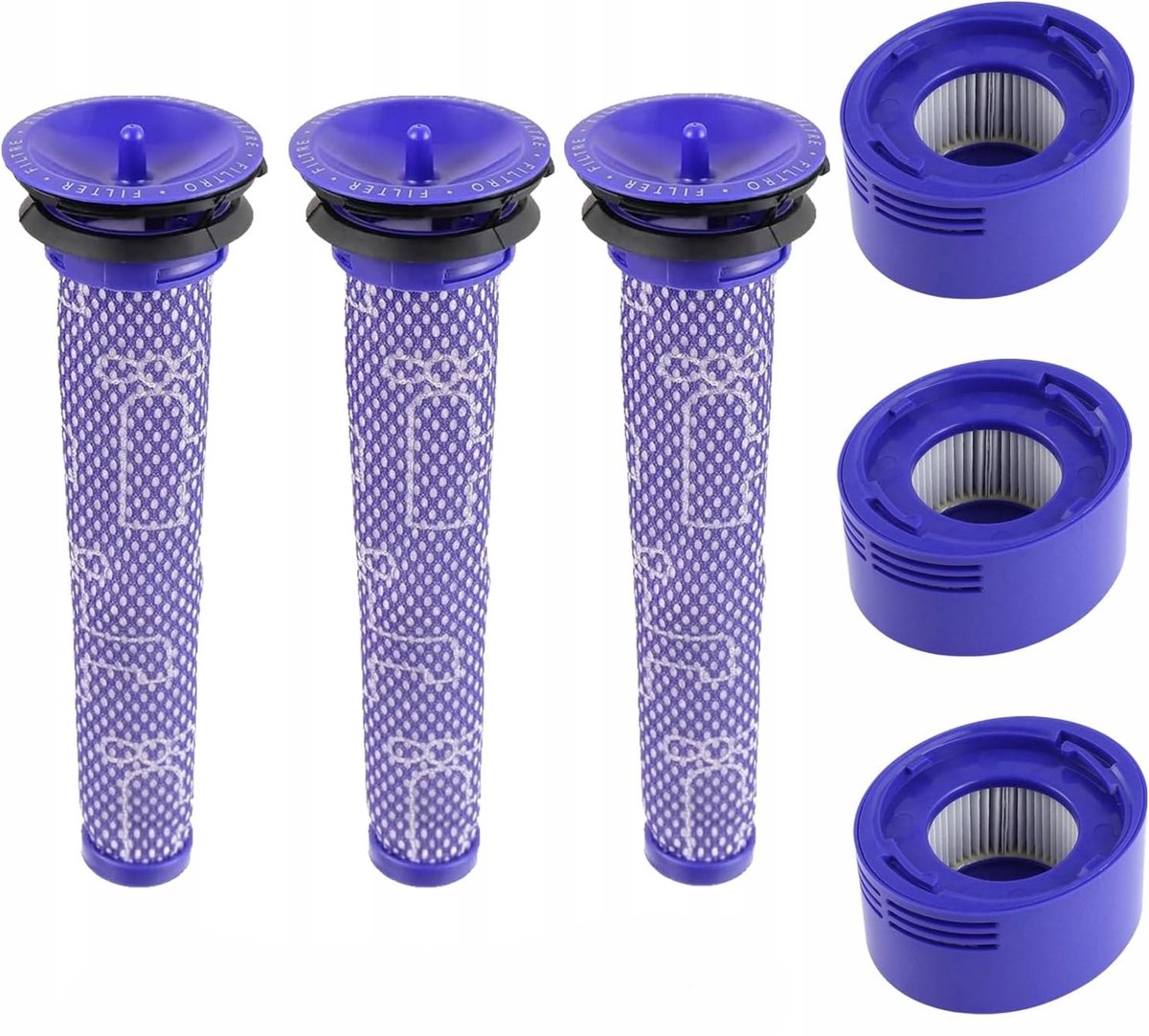 AreoSe - HEPA-filter voor DYSON z serii V7 | V8 - 3 stuks