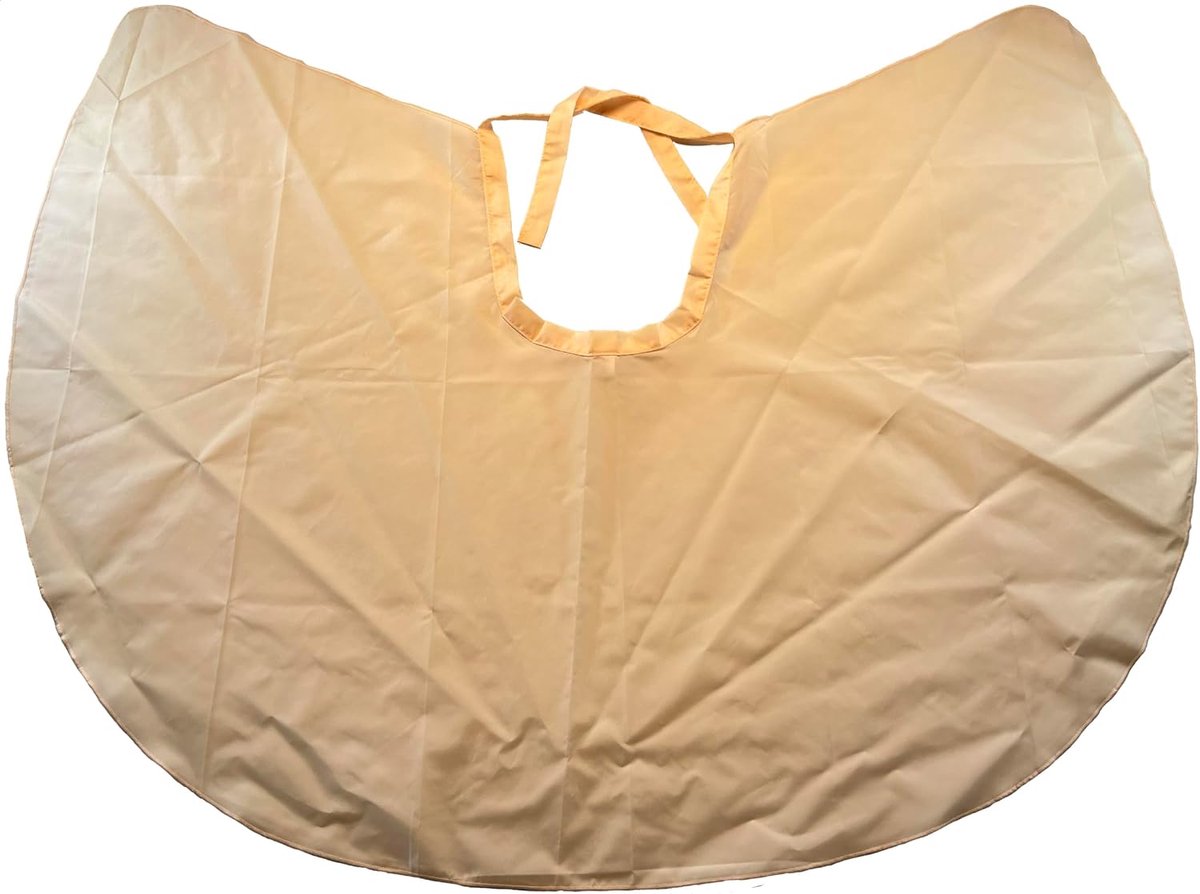 kort om vast te binden kamcape ca. 96 x 78 perzik roze oranje wasbaar licht + mooi gevormd voor haar, cosmetica en styling (71B peach)