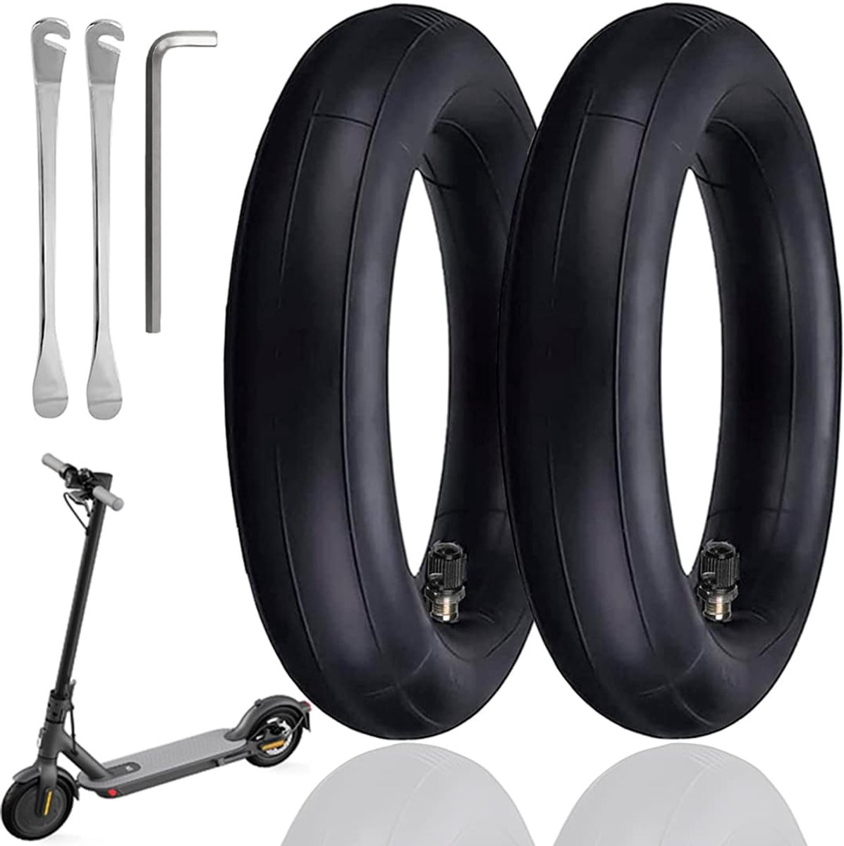 8,5 inch E Scooter set van 2 stuks 8,5 inch scooter binnenband voor Xiaomi M365 Roller, 8 1/2x2 Butylrubber hittebestendigheid en dikke binnenband voor Xiaomi M365 elektrische scooter