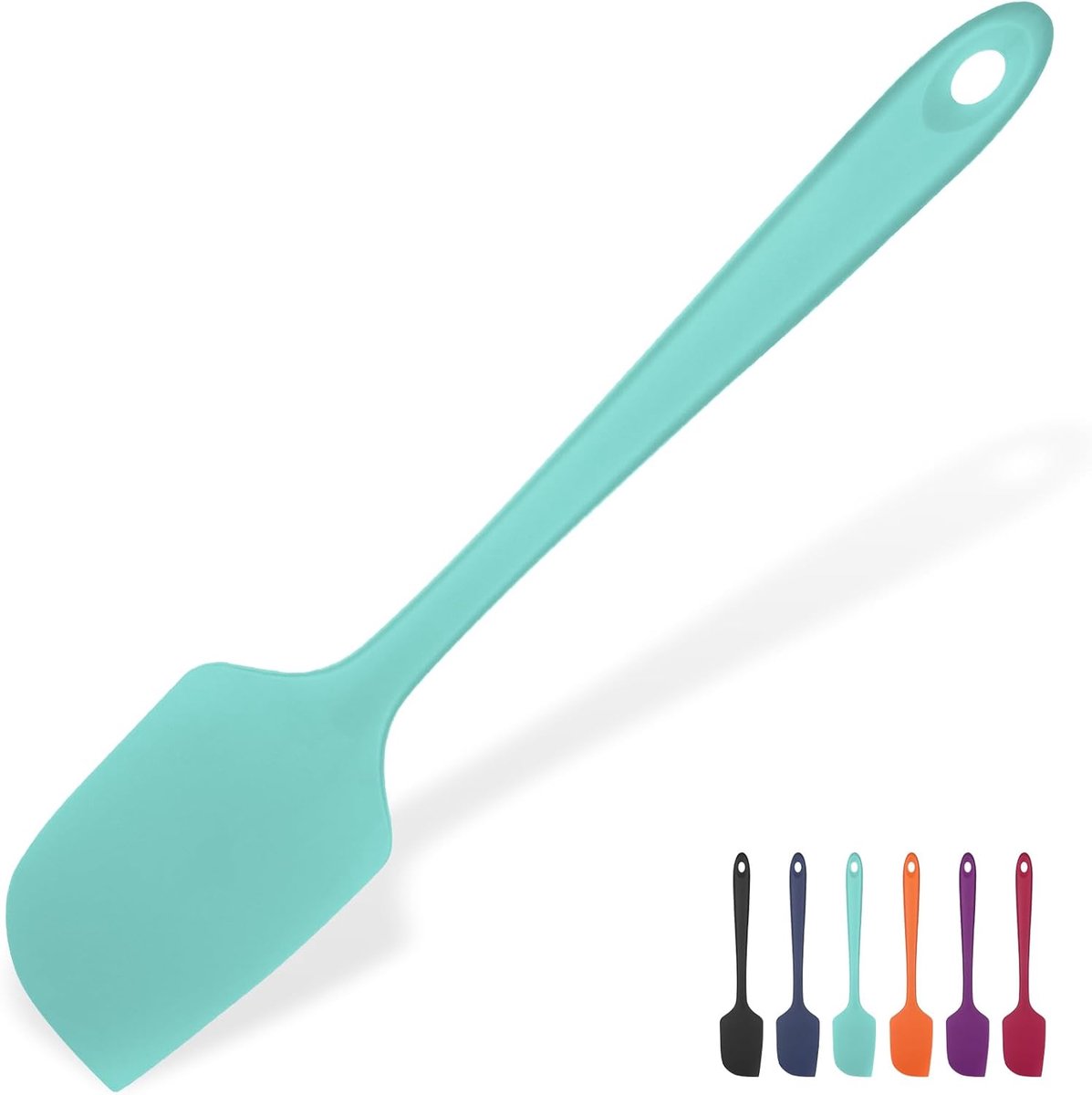 Silicone Spatel 315 ℃ Hoge Hittebestendige (Wintertaling) | 29 cm Flexibele Naadloze Siliconen Spatel, geschikt voor Bakken, Koken, Mengen en Schrapen in Pannen met Antiaanbaklaag