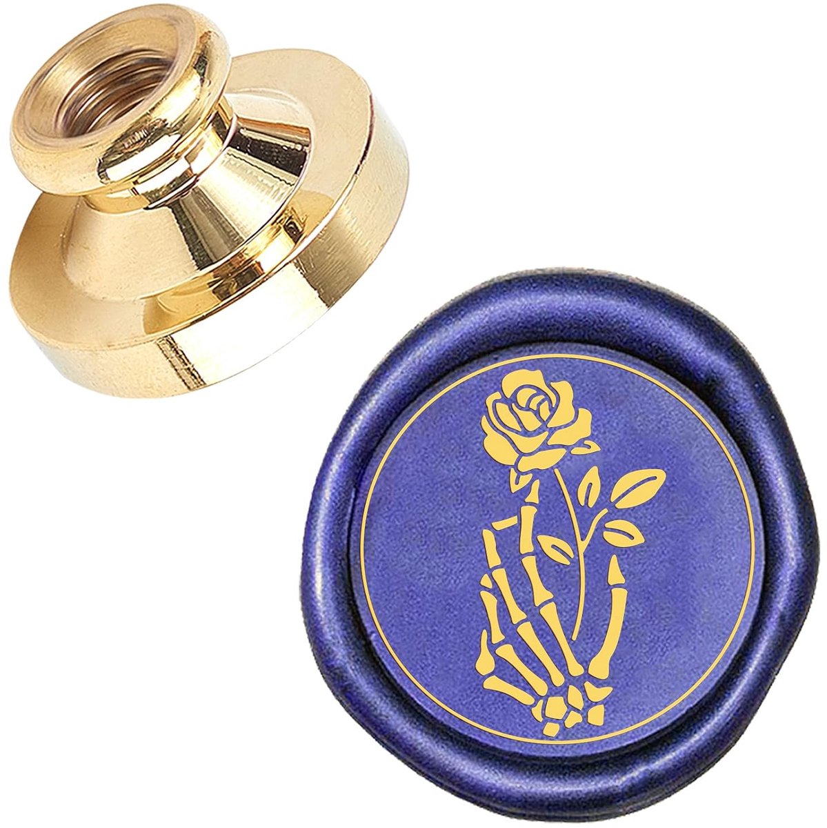 Afdichting Wax Stempel Rose, Vervangbare Sealing Stamp Hoofd Alleen voor Bruiloft Uitnodigingen Kaarten Fles Gift Decoratie