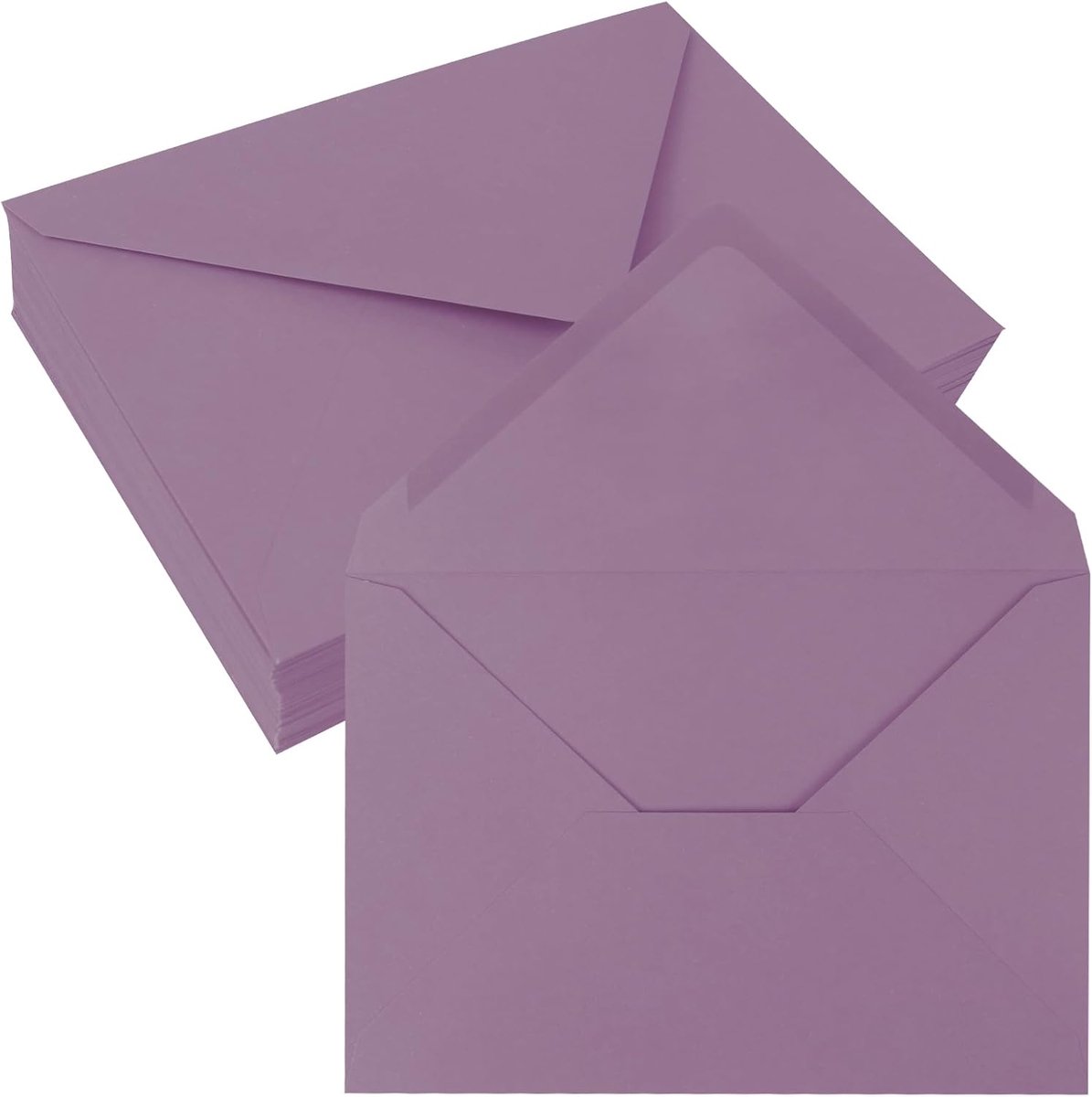 50 B6 Enveloppen Paars, 137x193 mm, 150 g/m² | Mooie enveloppen voor feestkaarten, uitnodigingen, bruiloften en creatieve toepassingen.