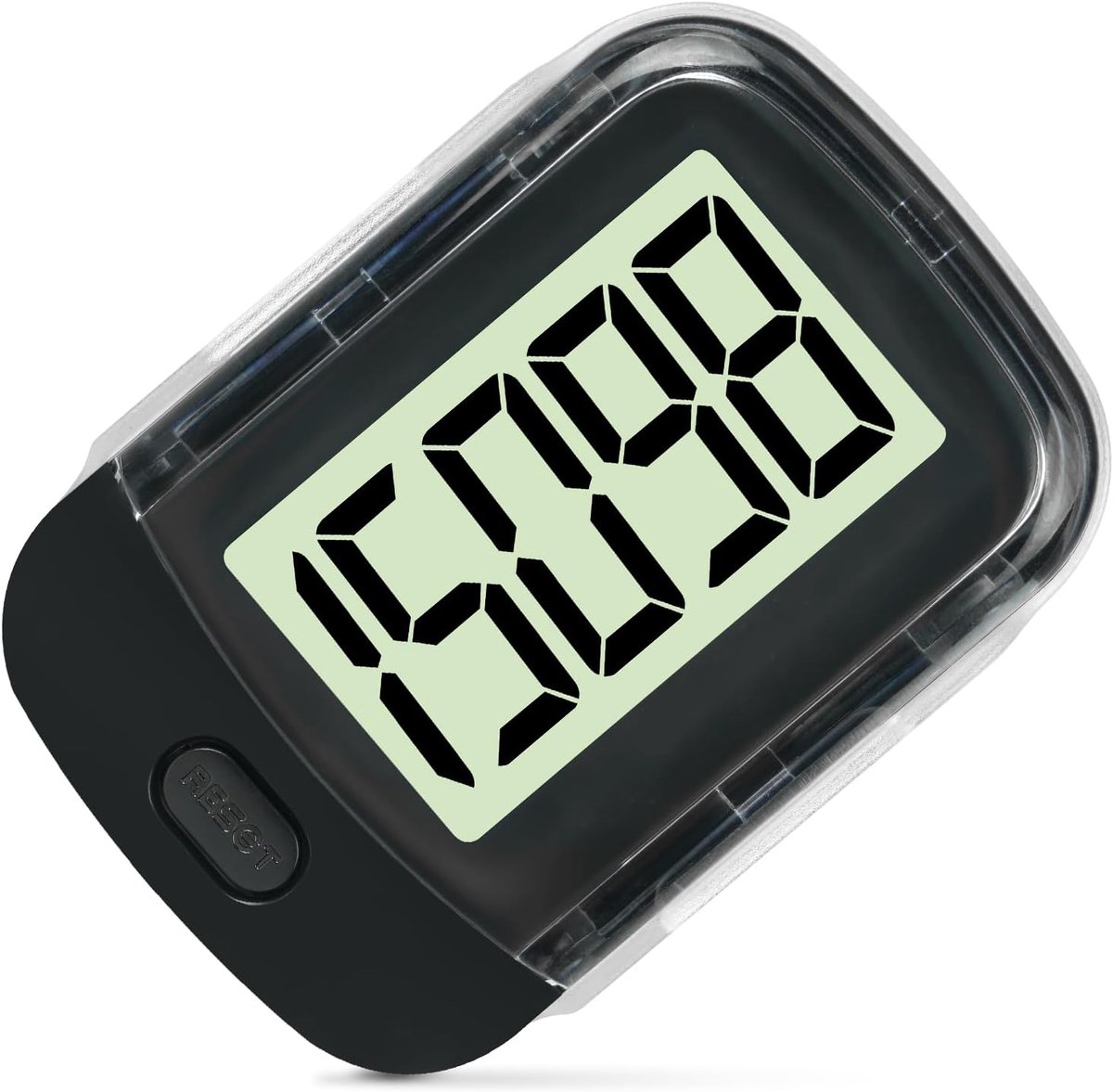 Stappenteller, stappenteller, stappenteller, 3D-stappenteller, draagbare sportstappenteller, clip-on met clip en koord, stappenteller voor fitness, heren, vrouwen, ouderen/kinderen