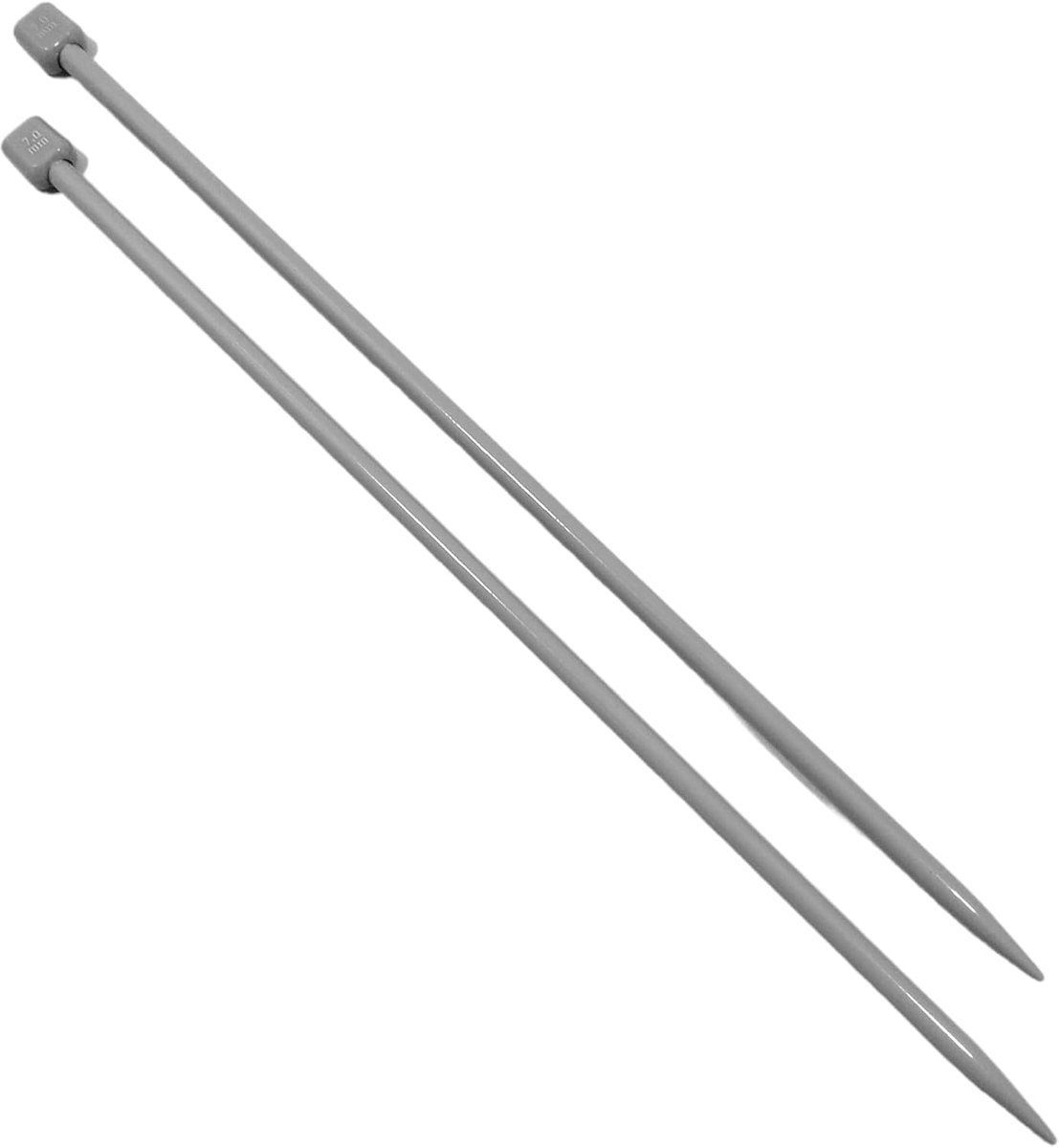 breinaalden, 7 mm x 35 cm, lange naalden met ergonomische handgreep met stevige grip, ideaal voor breiprojecten, geschikt voor beginners en experts, 1 paar, 7 mm x 35 cm
