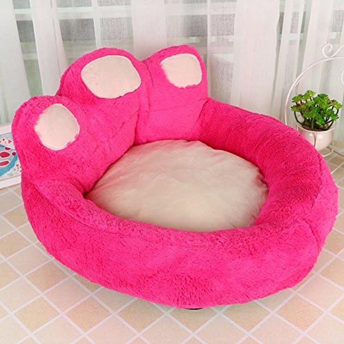 Schattig huisdier pluche beer poot hond huis huisdier nest Teddy gouden hond bed hond mat kat nest