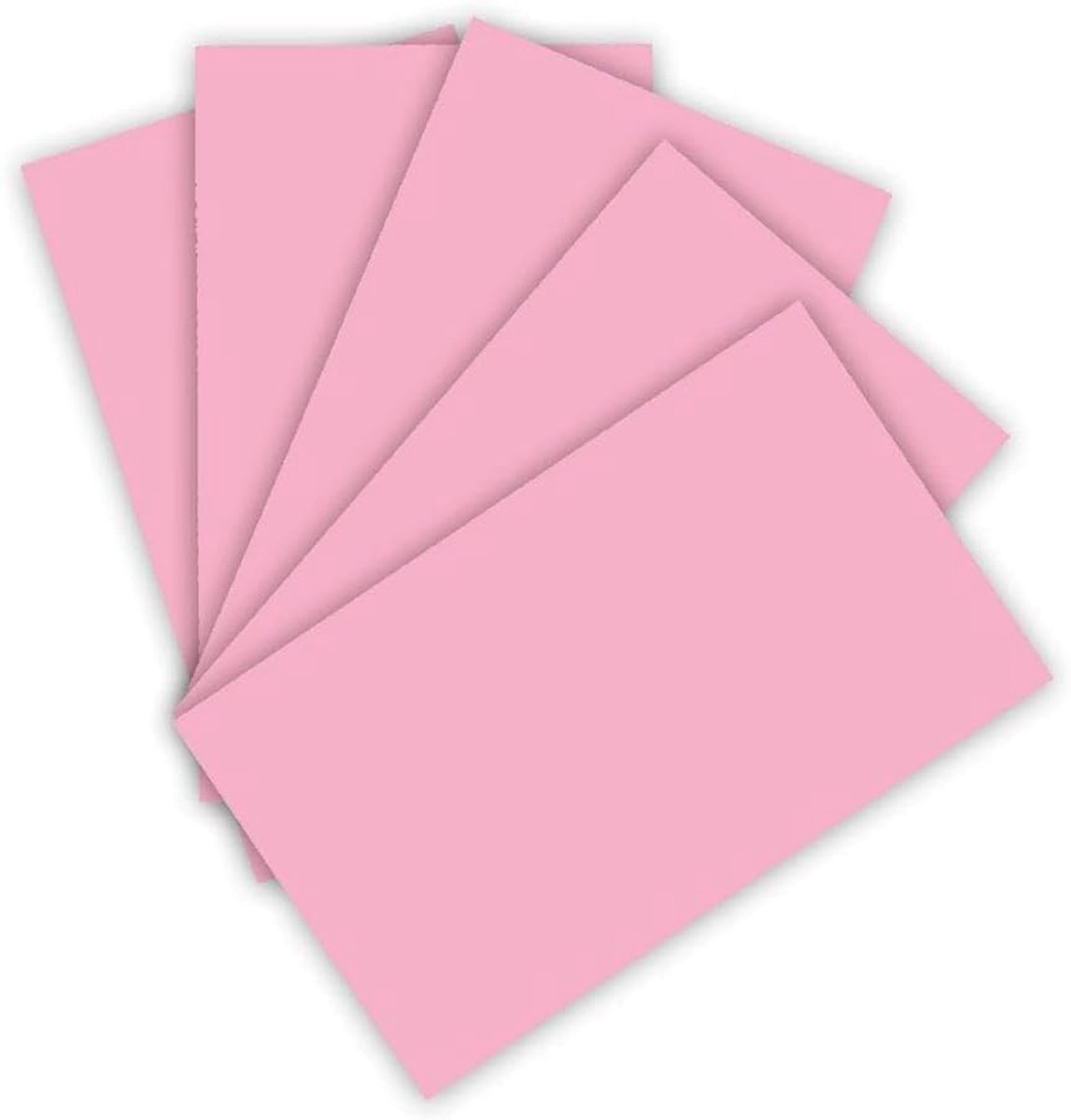 folia 6326 - gekleurd papier 130 g/m², gekleurd tekenpapier in roze, DIN A3, 50 vellen, als basis voor talrijke knutselwerkjes