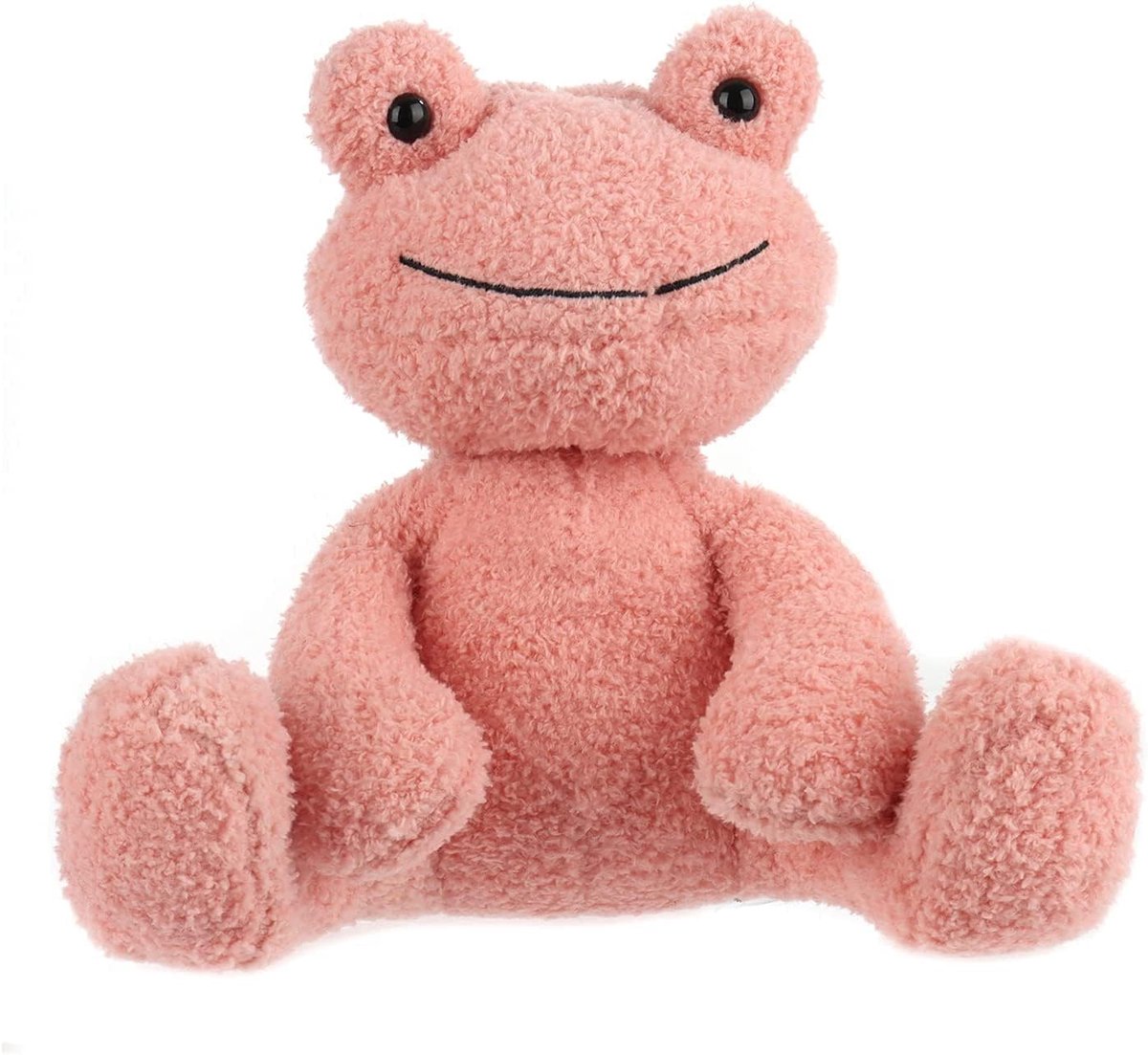 Lamb Kikker Knuffeldier, 23 cm, Pluche Speelgoed Voor Kinderen En Baby's, Pluizig Dier Om Te Knuffelen, Verzamelen En Spelen, Roze