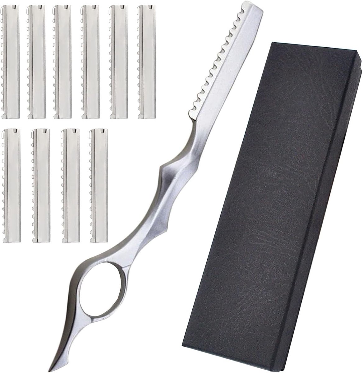 Haarstyling-scheermes van roestvrij staal, gelakt, dunner scheermes, voor veersneden, professioneel design
