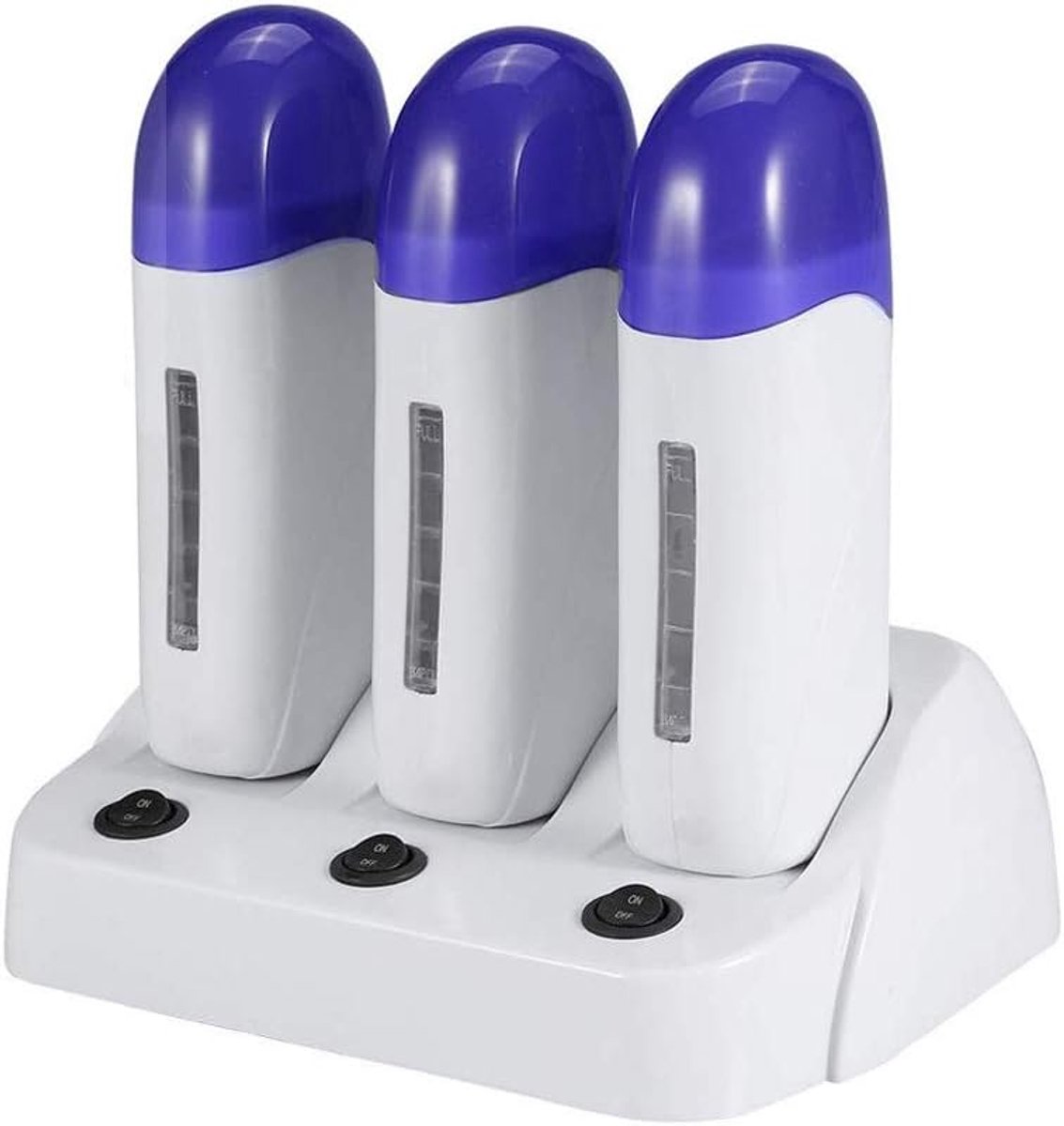 Waxverwarmer, Verwarming voor Ontharingsroller voor Was, Roll-on Ontharing Machine voor Het Opwarmen van de Was voor Vrouwen Mannen (Triple Waxing Heaters)