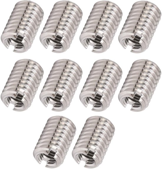 m5 Draadadapter M5-inzetstuk Roestvrij Staal 10-delig Reparatiemoer M8 X 1,25 12 mm — afbeelding 5