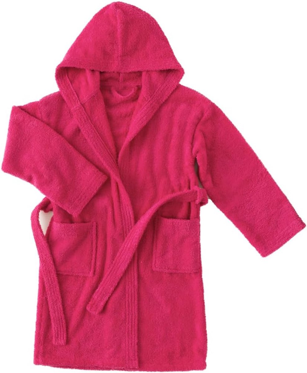 Towel Comfortabele badjas voor meisjes, badjas voor kinderen, 100% katoen, badstof, 450 g