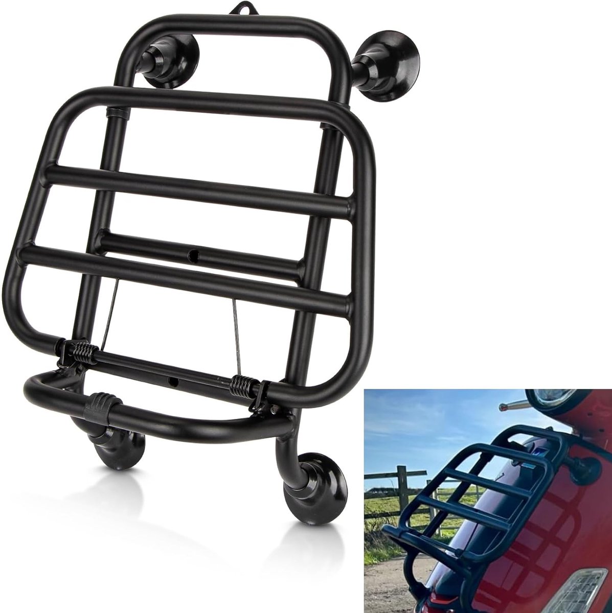voorzijde voor Vespa GTS 300 125 200 250 2018-2025, PSLER houder voor voorwiel, motoronderdelen (zwart)