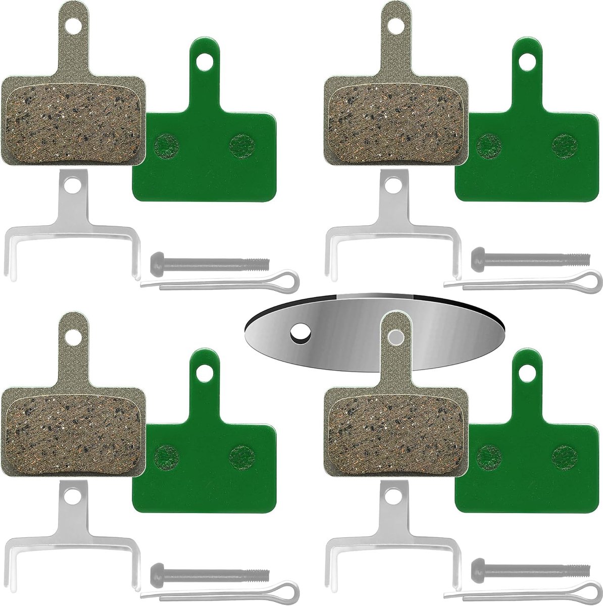 4 paar fietsremblokken, fiets schijfremblokken voor TRP Tektro Shimano Deore Br-M575 M525 M515 T615 T675 M505 M395 M375 M315 M355 C501 M495 M486 M485 M475