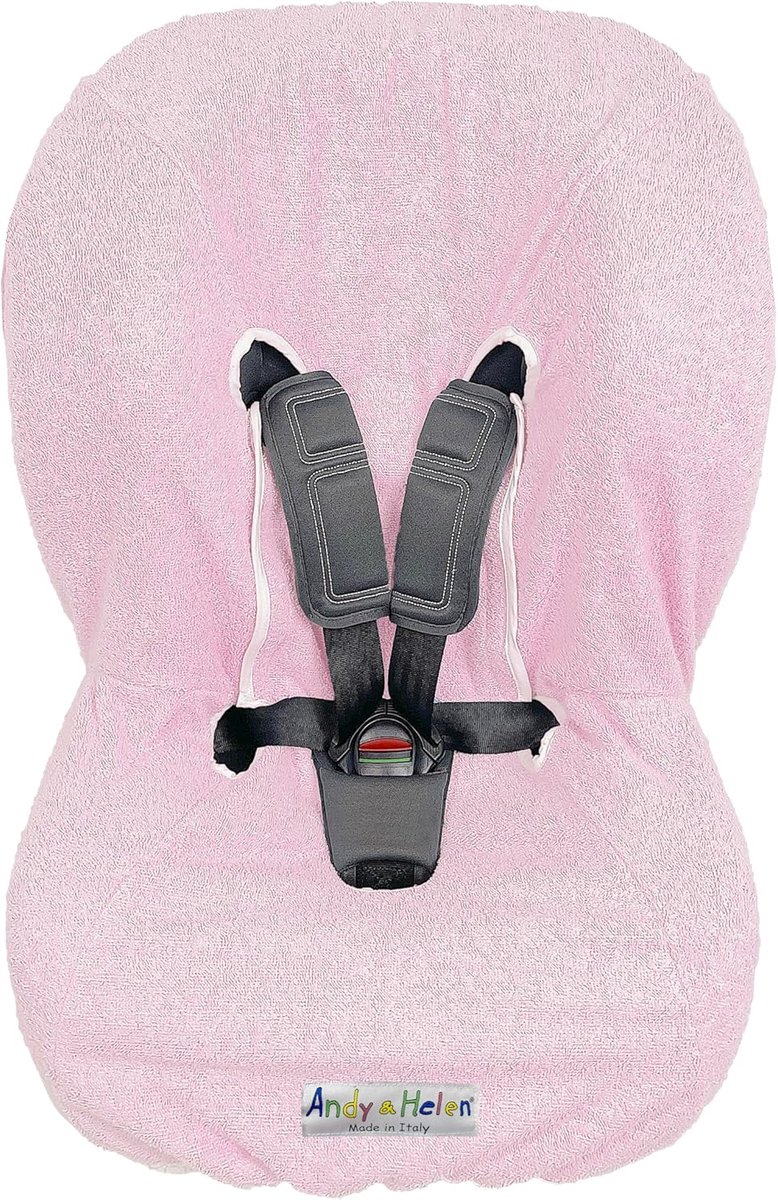 Autostoelhoes 9001MAXI - roze - maxi terry - geschikt voor alle autostoelen - SnelShoppen