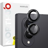 NORTHJO Geschikt voor Samsung Galaxy Z Fold 8 camera Lens protector - Metalen ringen - Zwart
