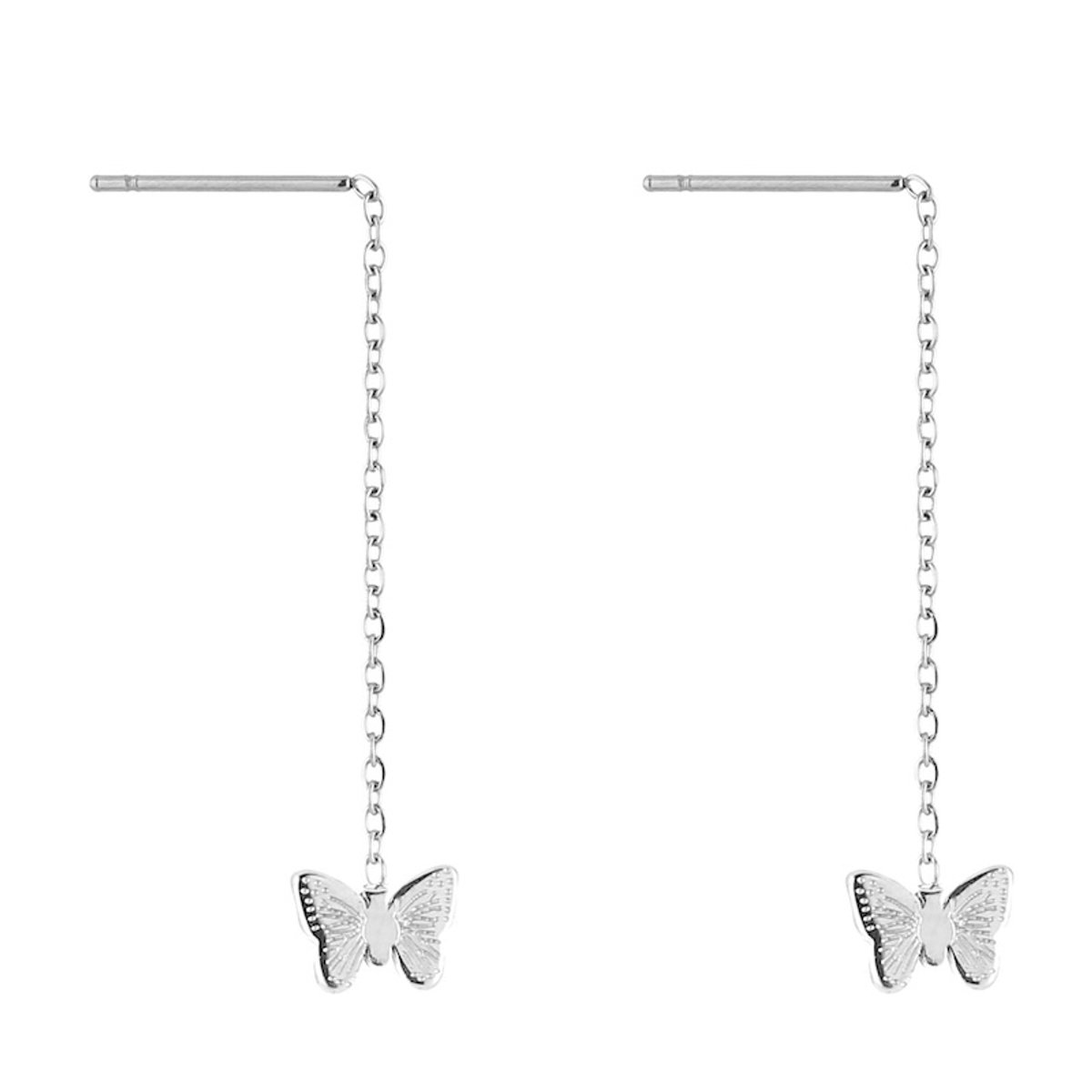 Michelle Bijou Oorbellen Ketting Vlinder zilver