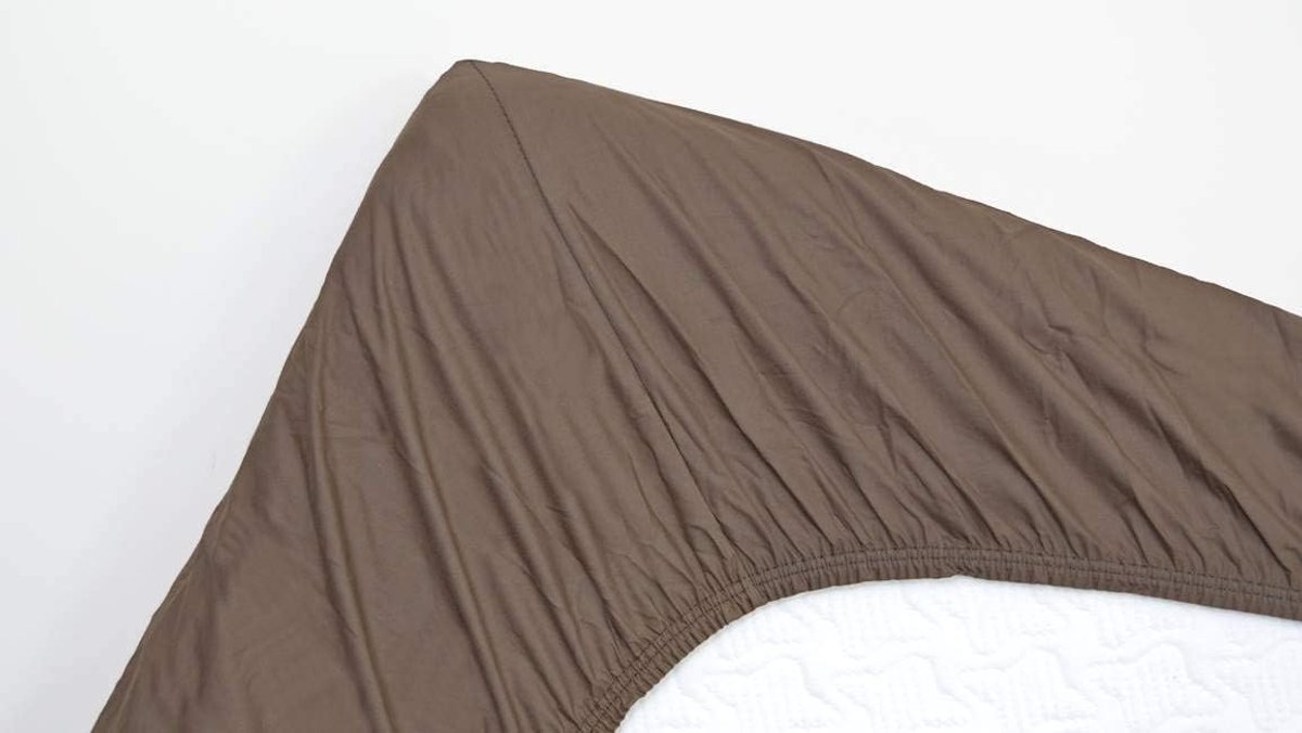 Fitted sheet 160x210 cm - katoen - navy - perfect passend voor topper - SnelShoppen
