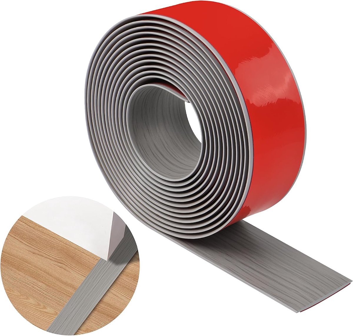 400 cm x 5 cm vloerovergangsstrips, PVC zelfklevende drempelstrips voor deuropeningen, waterdicht en slijtvast, tapijtdeurstrips geschikt voor randen van deuren, ramen, vloeren