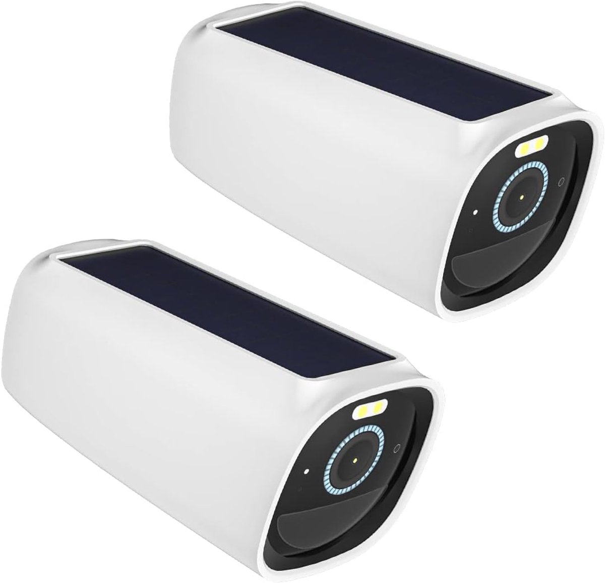 Siliconen hoes compatibel met eufy Security S330 eufyCam 3 (camera niet inbegrepen), 2 stuks, wit