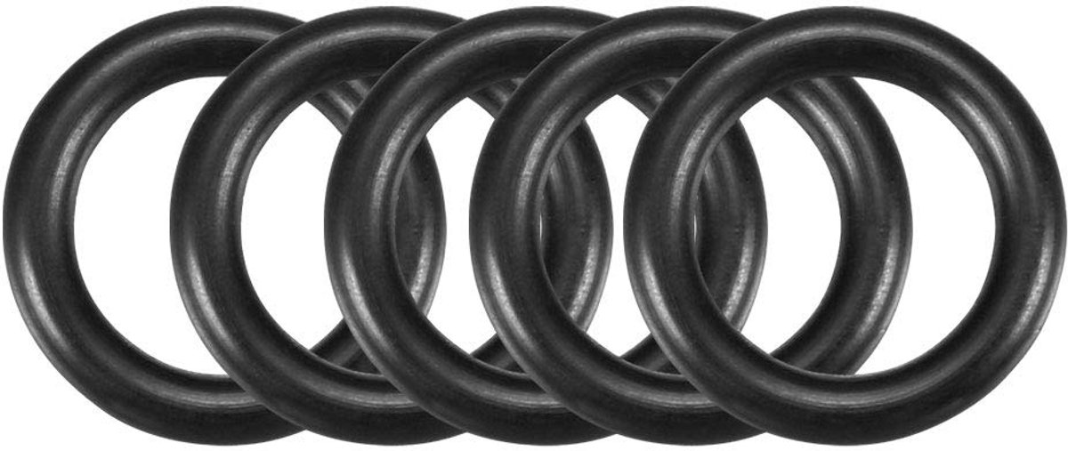 sourcing map O-ring 12 mm OD 8 mm ID 2 mm breedte metrische nitril rubber afdichting pak van 50