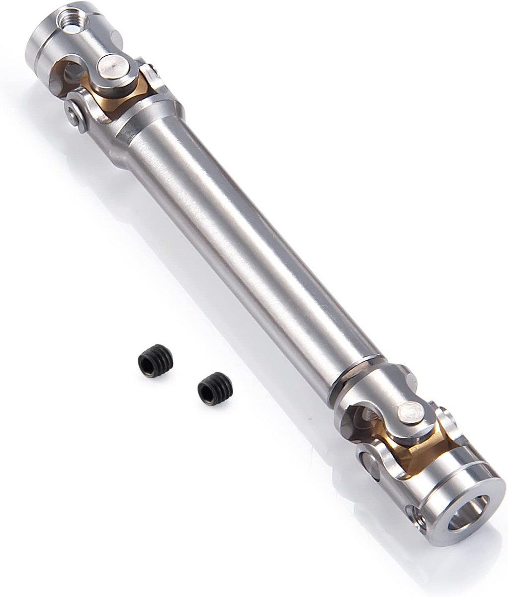 metalen aandrijfas voor 1/14 RC Tamiya tractor, klibertrailer, upgrade-accessoires (70 mm-90 mm), 1 stuk