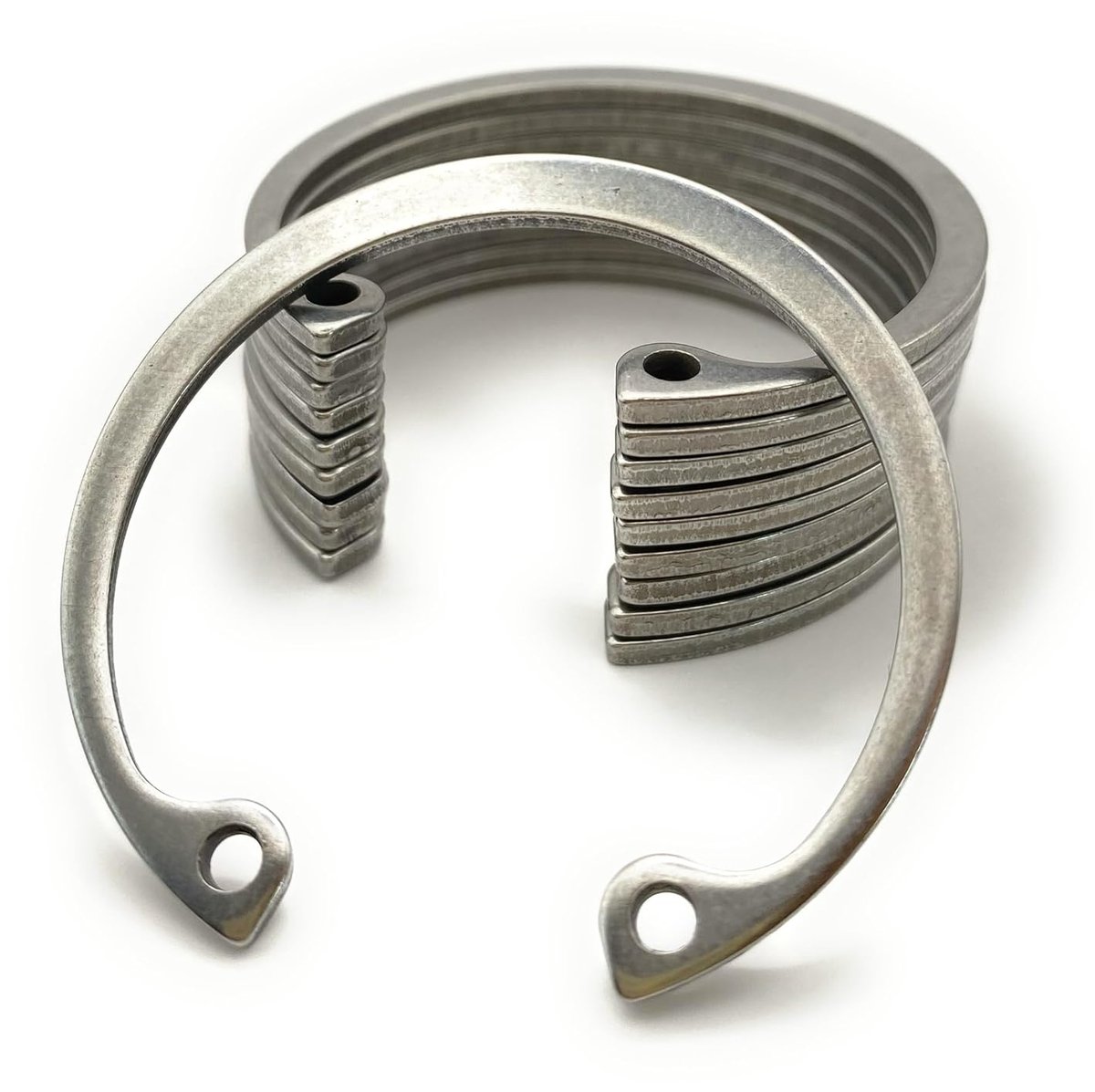 Set van 10 binnenringen 40 mm roestvrij staal voor boring Ø 40 mm | DIN 472 roestvrij staal | borgring | C-Clips - ProRaje