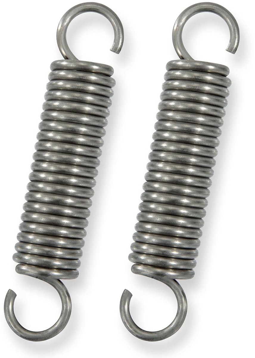 70 mm trekveer dubbele haak roestvrij staal draaddiameter 2,2 mm buitendiameter 15 mm trein 11,8 kg 2 stuks