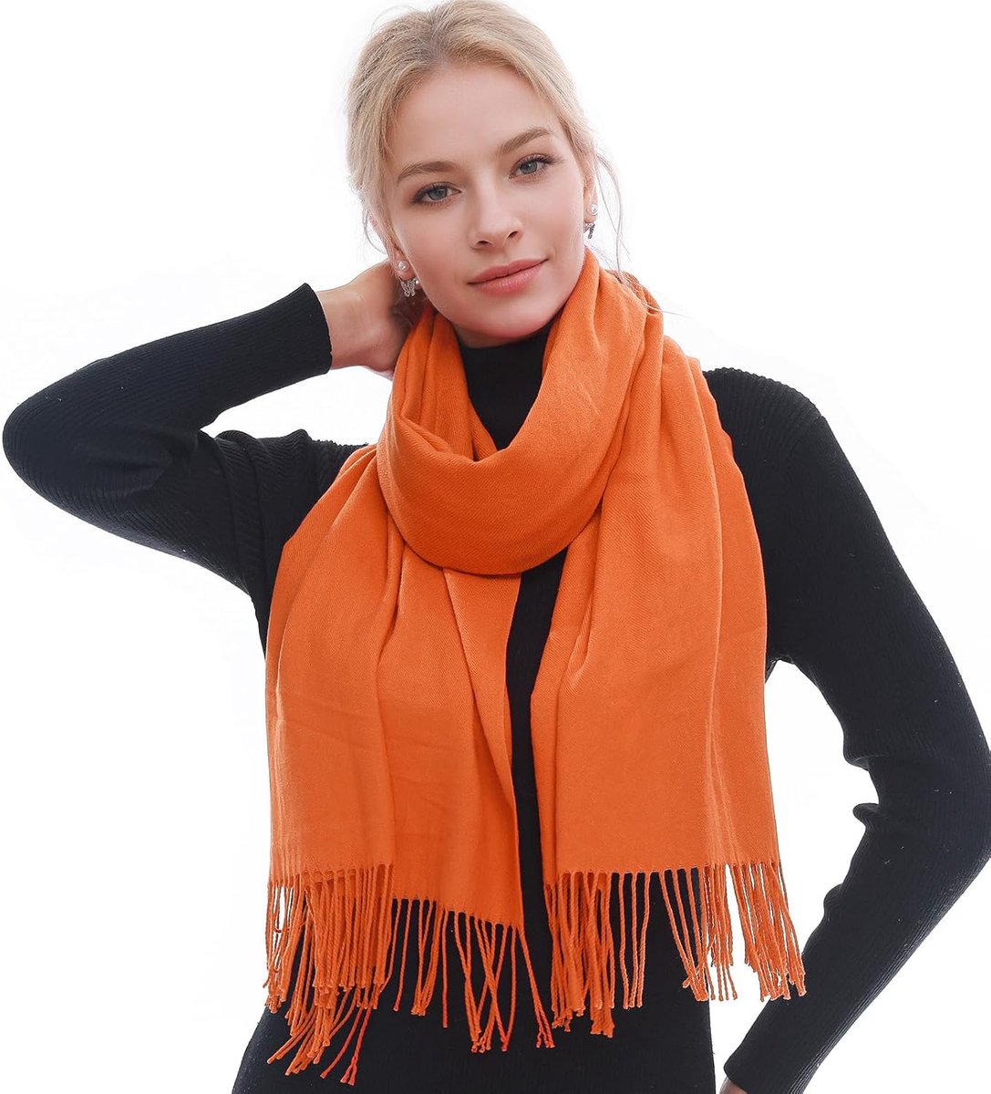 Dames sjaal Winter Herfst – Warme Zachte Omslagdoek Shawl – 70 x 200 cm