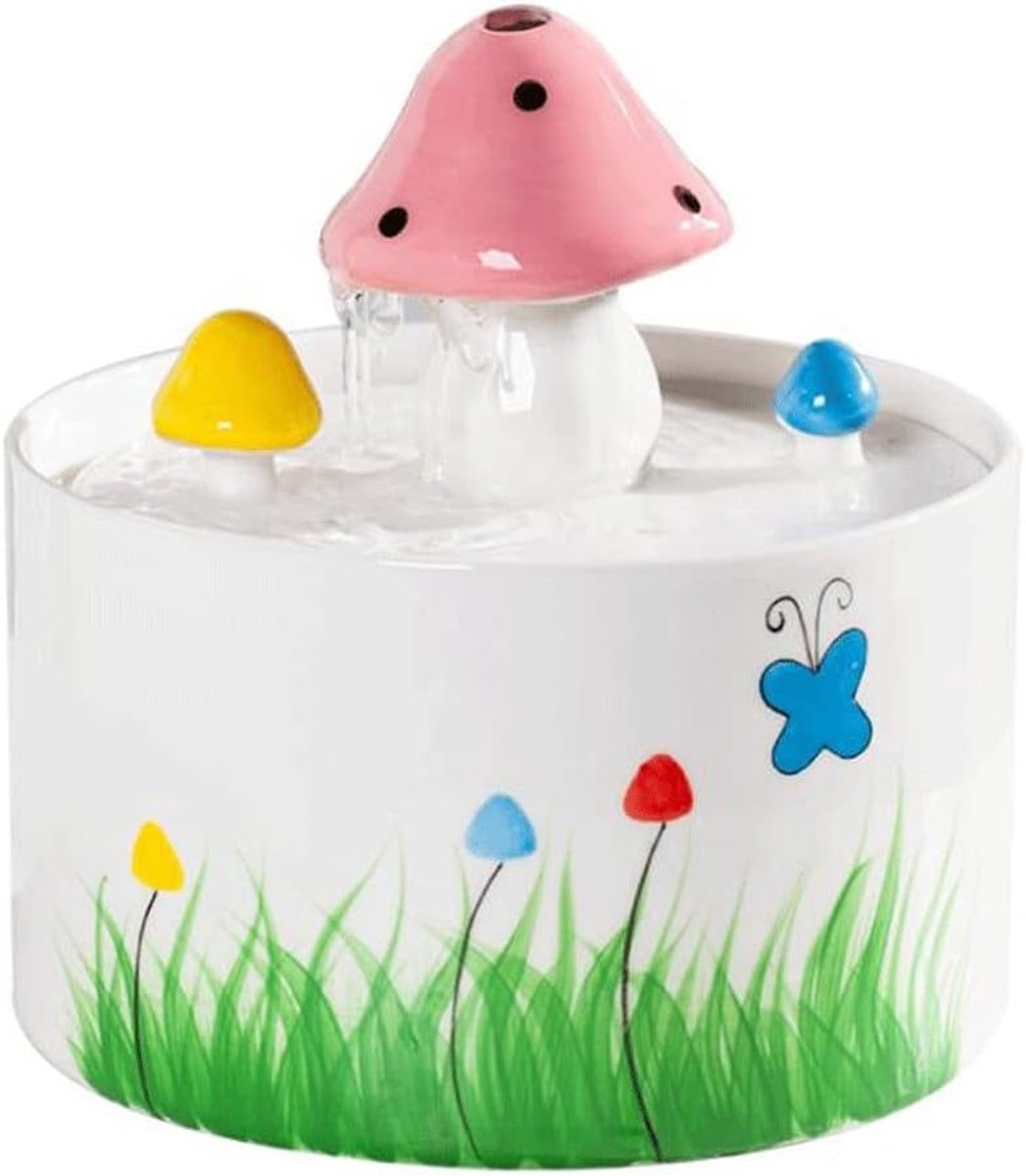 Fontein Paddestoel Stijl Tafelblad Fontein, Indoor Desktop Flowing Waterfall Kleine Fontein, Home Office Desktop Fountain Decoration Binnenfonteinen Huisdecoratie (Color : Color)