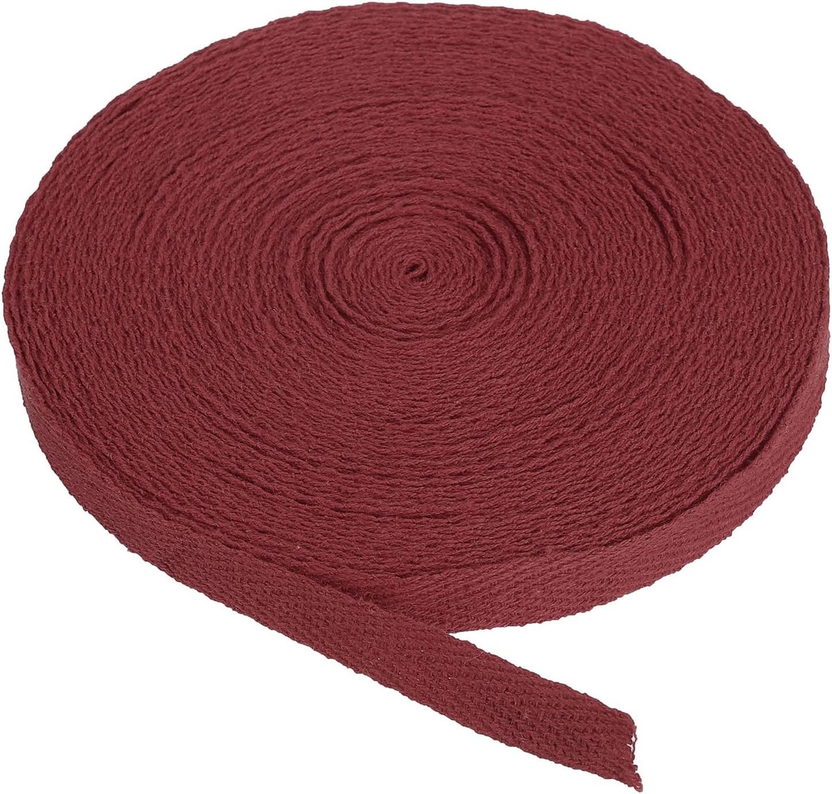 Katoen Twill Tape 3/8 Inch 10 Yards Katoen Lint Bias Binding Tape Visgraat Singelband Trim voor Naaien Gift Wrapping Craft DIY Donkerrood