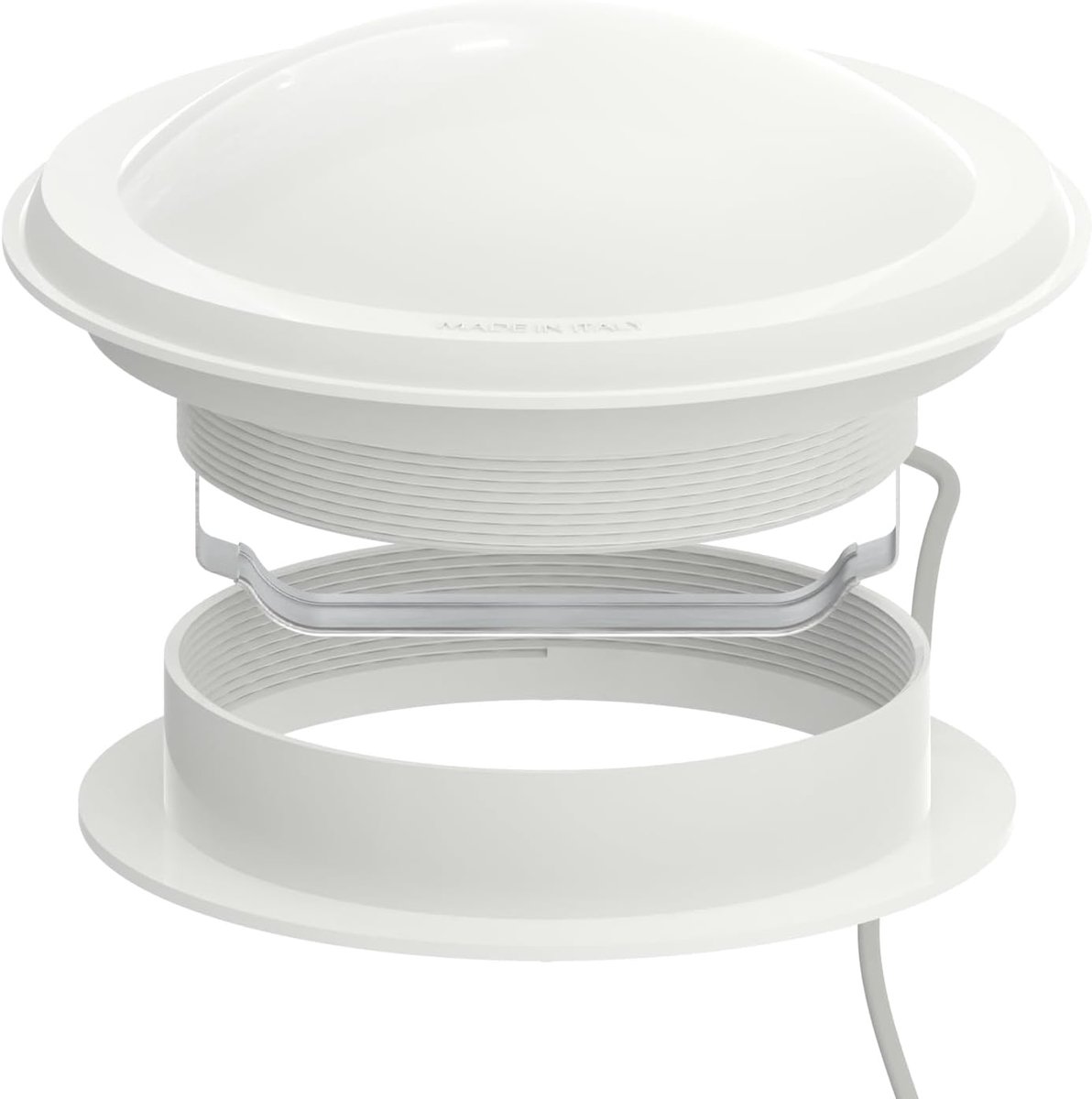 plikc Ontluchtingsrooster voor campers, caravans en caravans (60 mm hoog en ventilator 12 V)