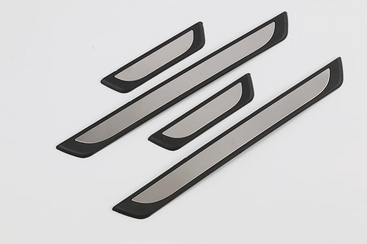 (instapstrips) compatibel met Skoda Kodiaq 2016 (5 deurs) - Kras bescherming - Set van 4 - Zwart Chrome