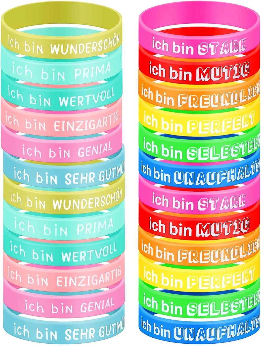 24 stuks motivatiearmbanden, inspirerende siliconen armbanden met positieve spreuken, motiverende rubberen armbanden, feestcadeautje voor dames, heren, tieners, leraren, familie, kantoor, 12