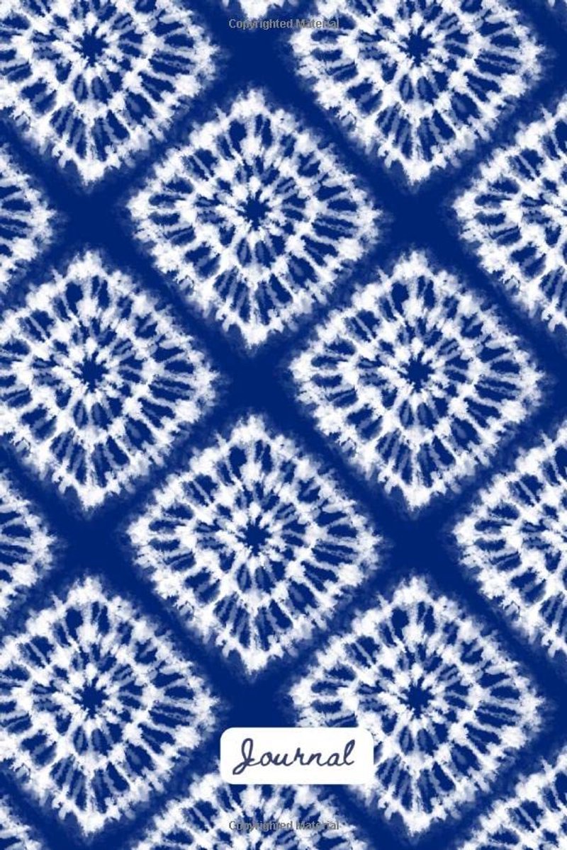 5mm Graph Notebook | Japanese Shibori Tie Dye Gift | White 120 pages (60 sheets) | 6 x 9 inches | Soft Cover