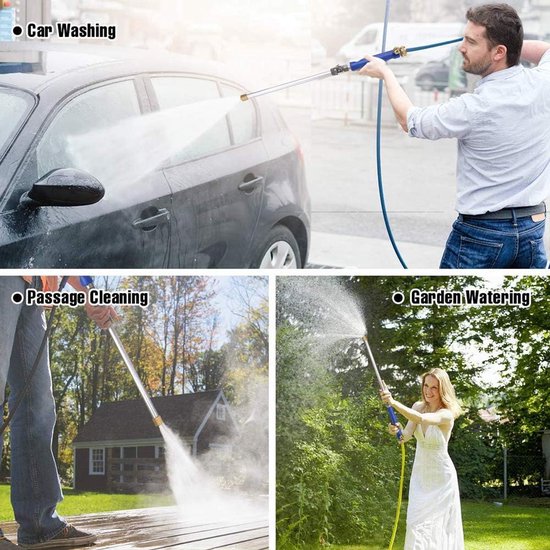 Hogedruk Power Washer Wand Hydro Jet Waterslang Nozzle Sproeisysteem Sproeier Reinigingsgereedschap Auto Universeel — afbeelding 3