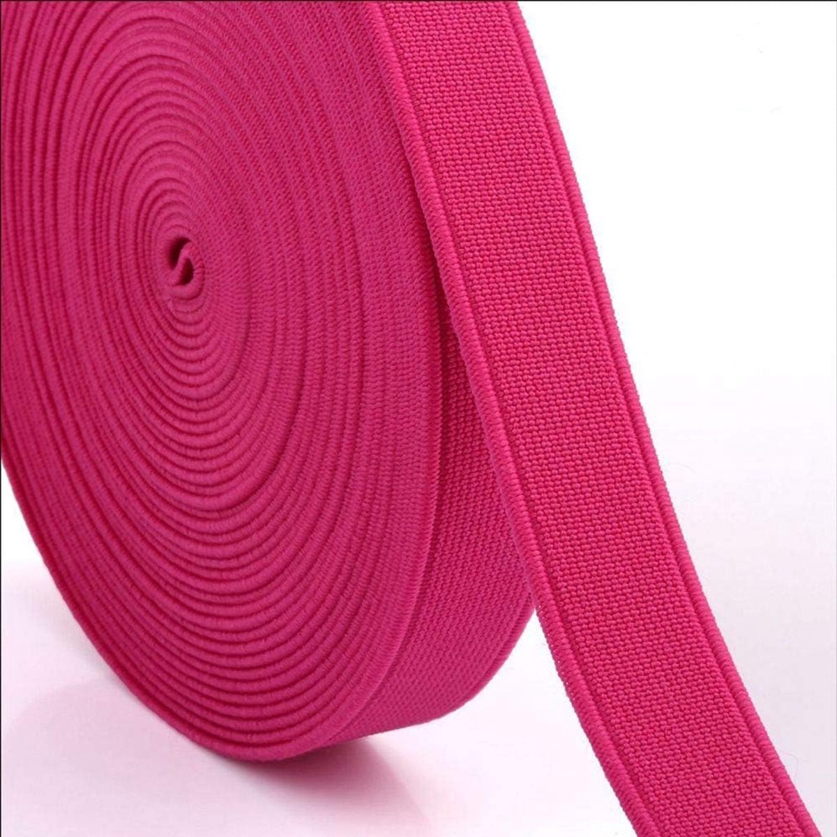 15 mm elastieken band, doe-het-zelf, breed gevlochten elastiek, oorkoord, stretch, breien, elastische spoel