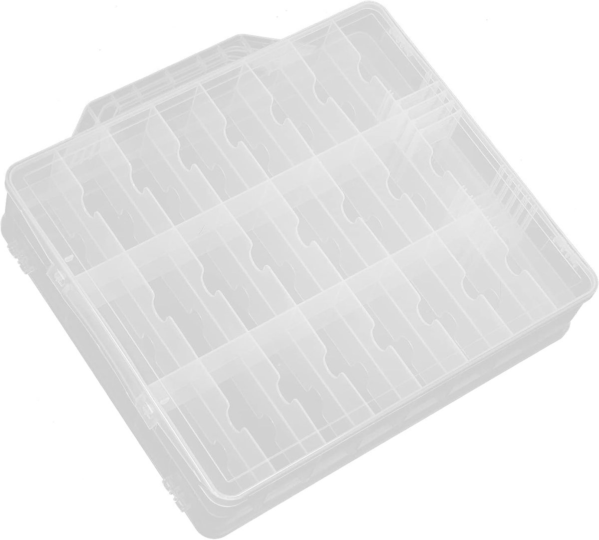 Organizer, Verstelbare Space Divider Draagbare Reizen Nail Art Tool 48 Flessen Dubbelzijdige Clear Case Opslag met Stevige Handvat voor Spa Gebruik