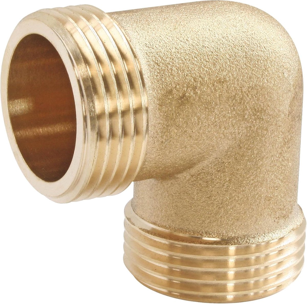 FOR YOU, Messing elleboog 90° dubbel mannelijk 20/27 - sanitair aansluiting voor warm/koud water - compatibel met alle messing aansluitingen - eenvoudige installatie en gegarandeerde