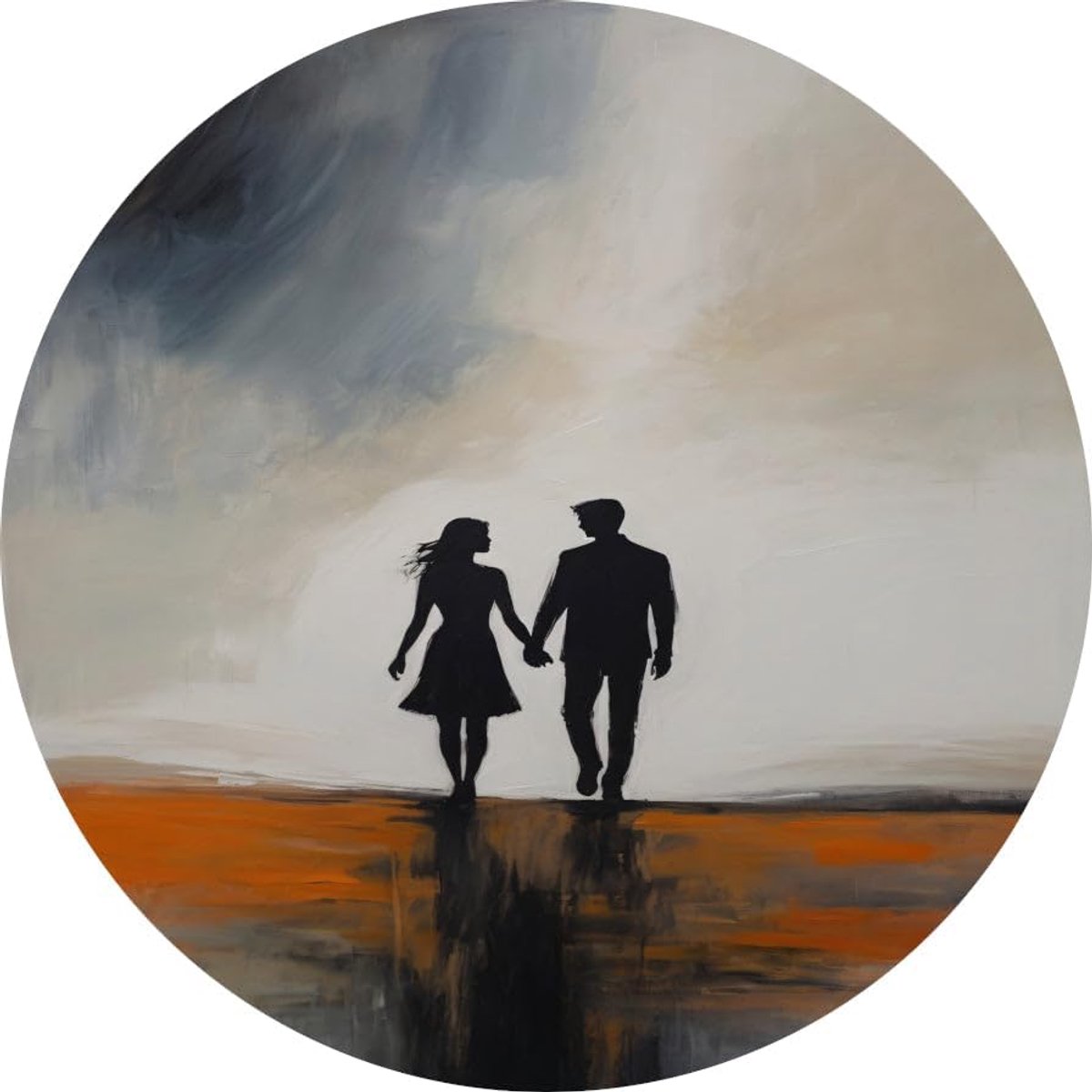 wanddecoratie rond, Kunst wandbord, Wandcirkels Reflectie, Muurdecoratie industrieel, Muurdecoratie rond, Slaapkamer muurdecoratie muurcirkel forex 80x80 cm