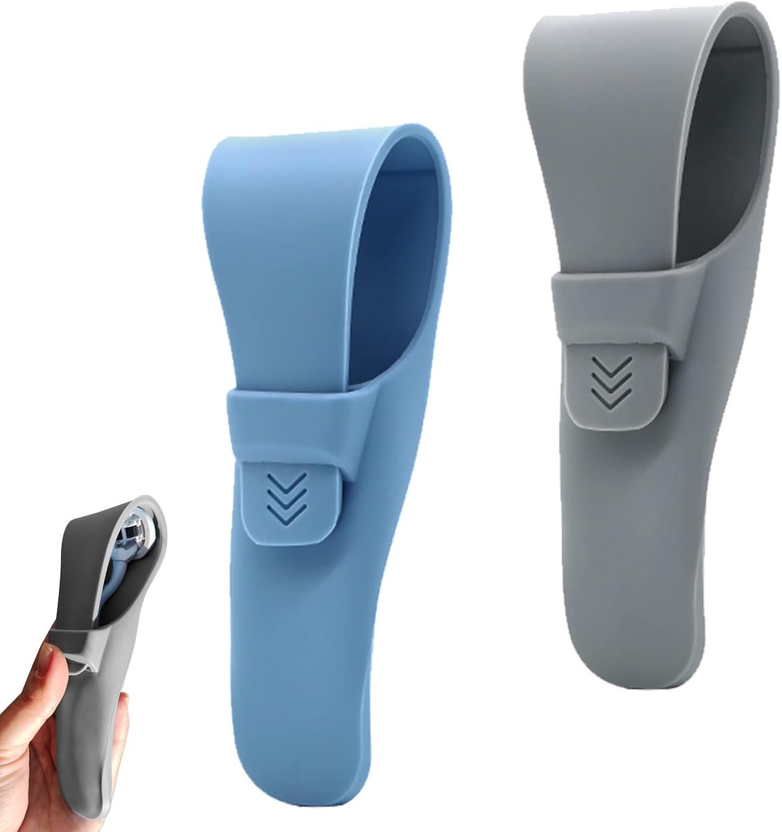 Reisetuit voor scheerapparaten, scheerapparaat etui, reis etui scheerapparaat, blauw en grijs., 2Pcs, Eenvoudig