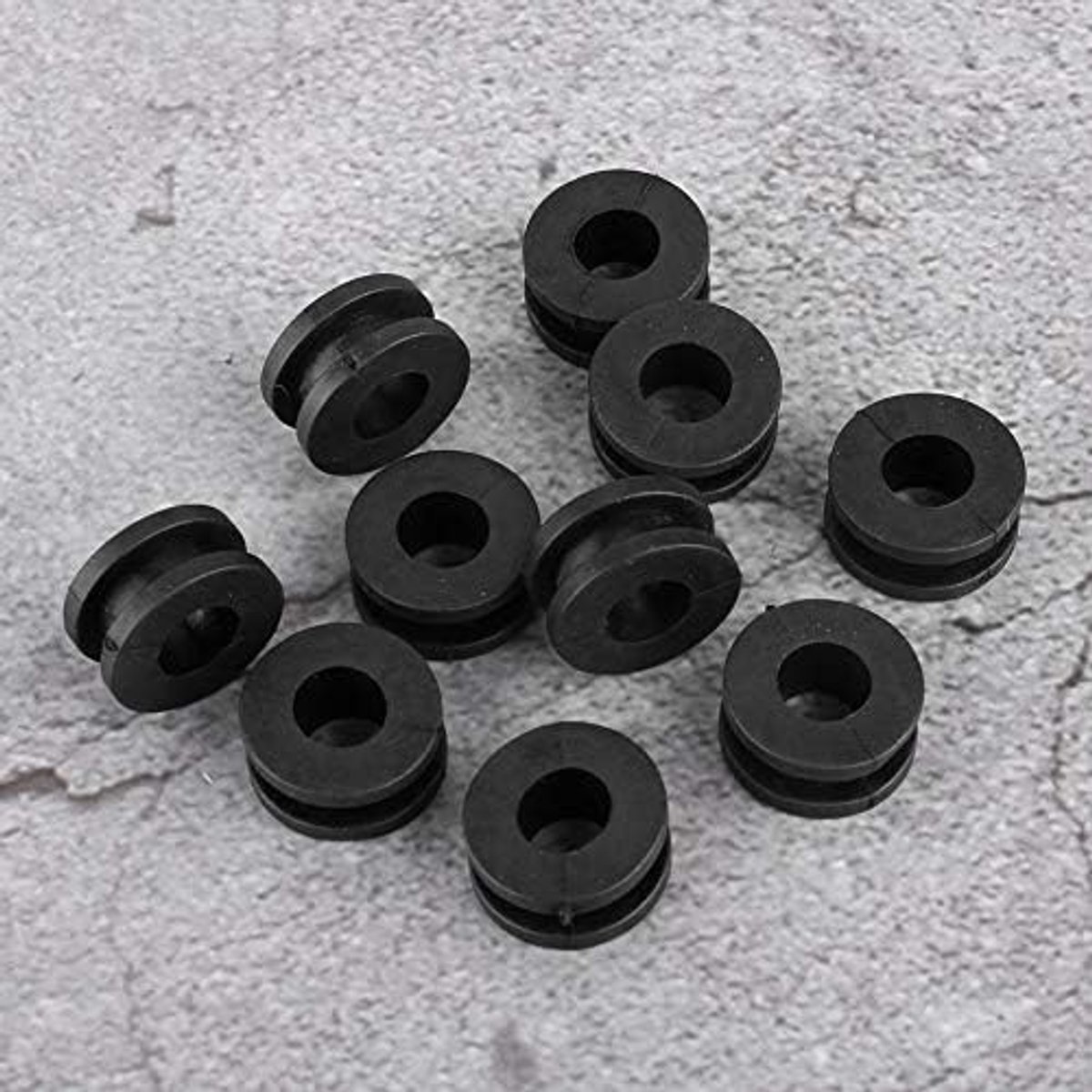 10 stuks ABS zwart motorfiets rubber bekledingsschijven